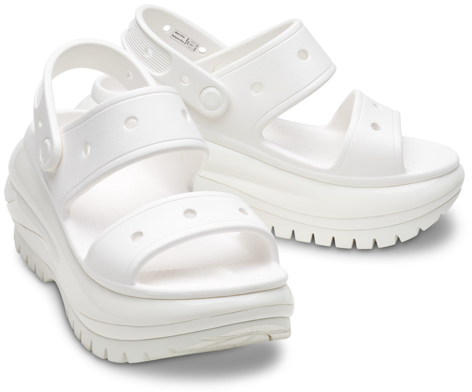 Dép hai quai Crocs Mega Crush Sandals White 1