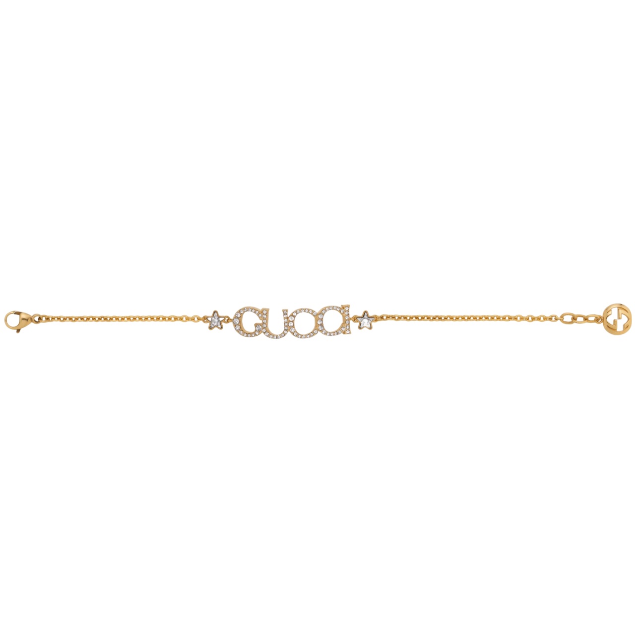 Lắc tay Gucci Letter Bracelet Antique Gold-toned Metal 1