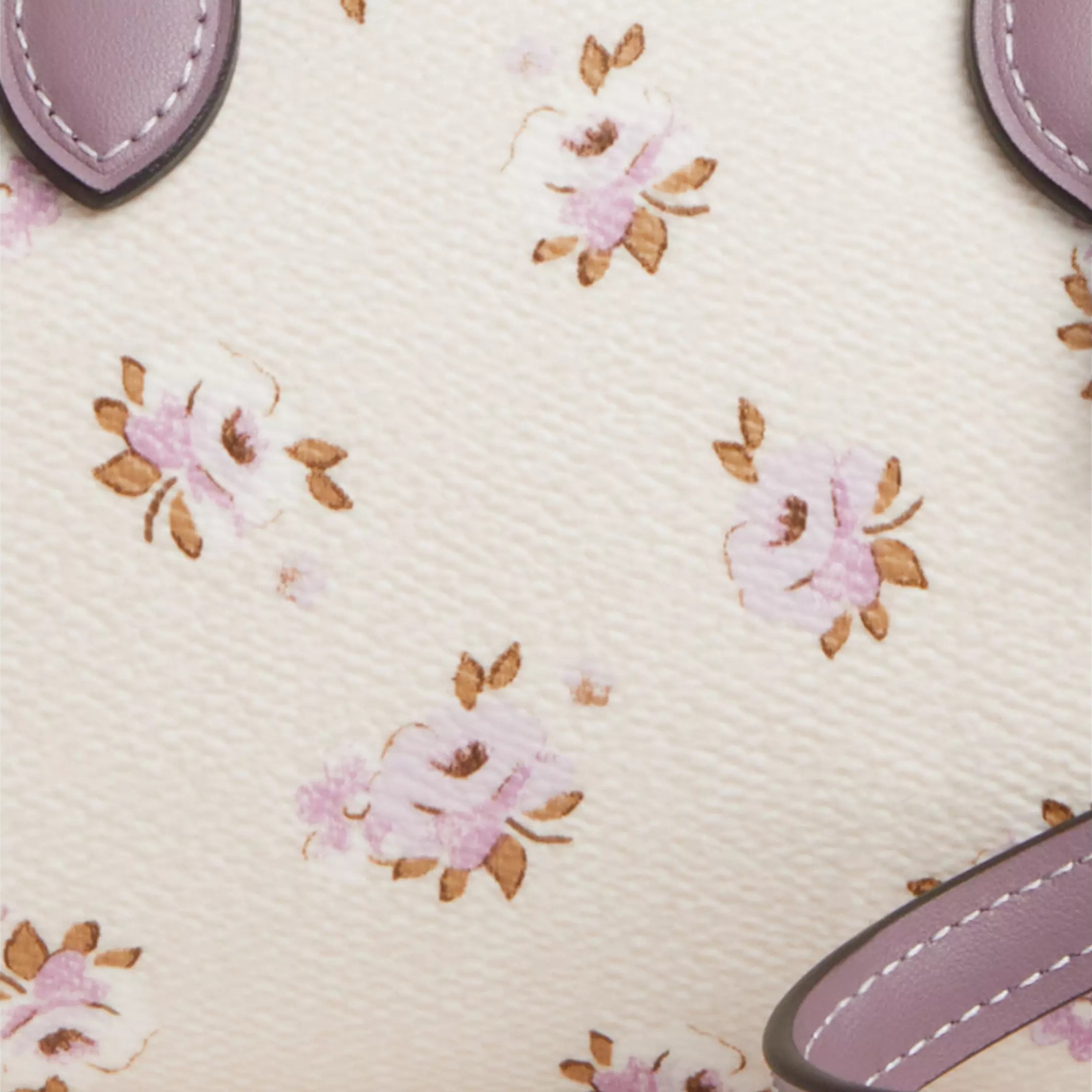 Túi đeo chéo Coach Mini Rowan Crossbody Bag With Floral Print Chalk Multi CAL69 2