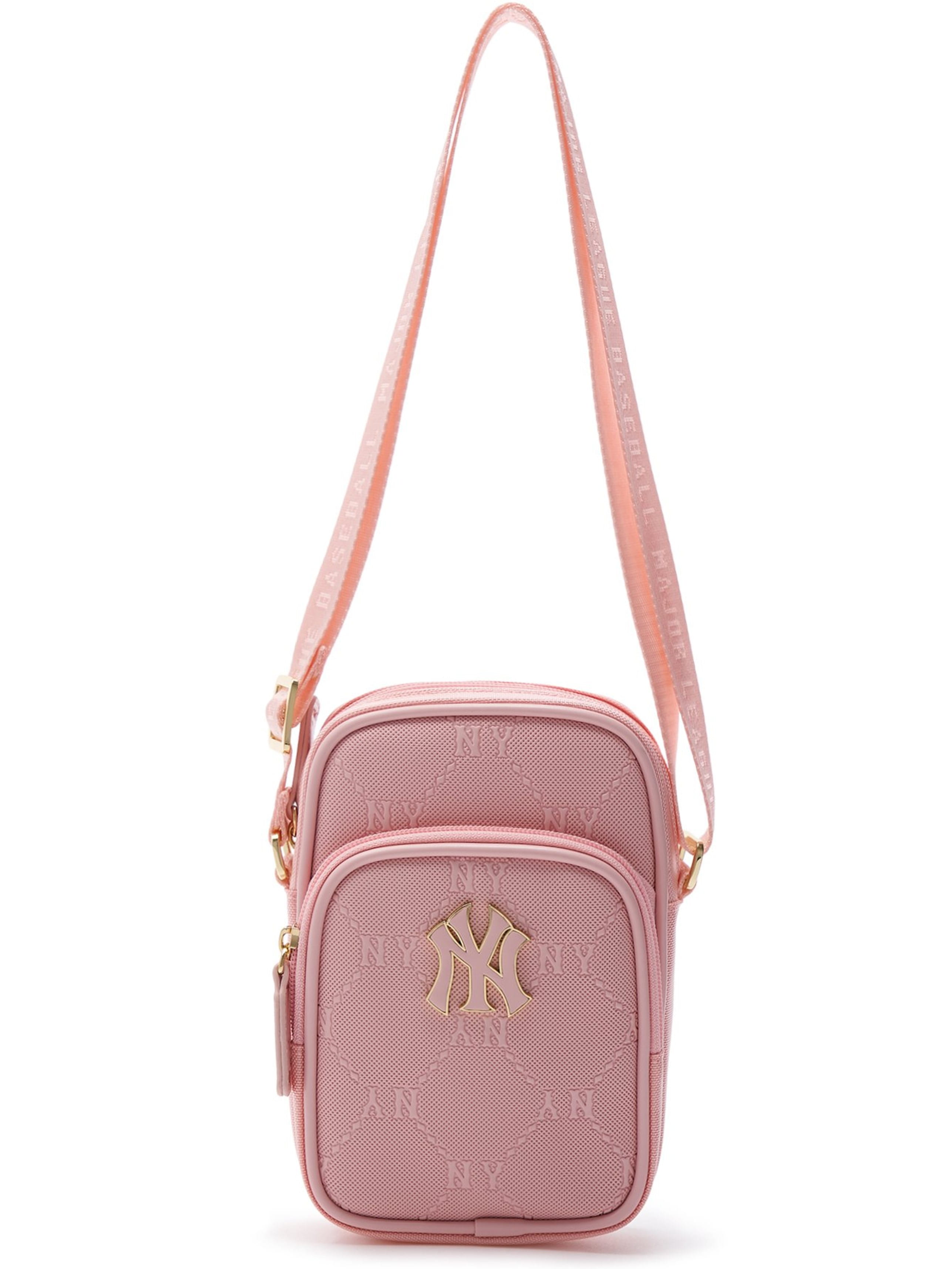 TÚI NỮ MÀU HỒNG ĐEO ĐIỆN THOẠI MLB NY DIAMOND MONOGRAM CELL PHONE CROSS BAG NEW YORK YANKEES 7ACRMDD4N-50PKM 5