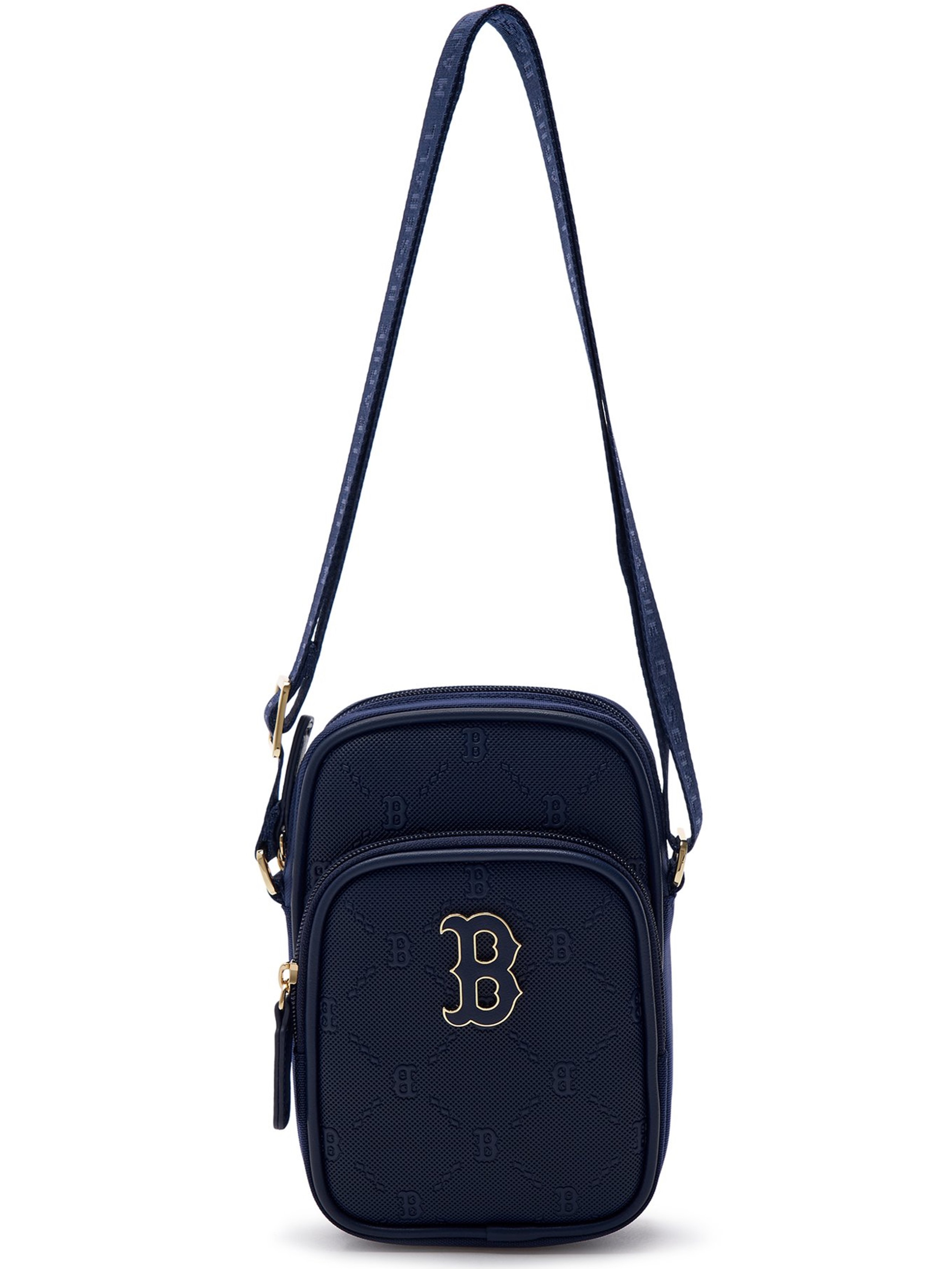 TÚI ĐEO CHÉO ĐỰNG ĐIỆN THOẠI MLB B DIAMOND MONOGRAM EMBOSS PHONE POUCH BOSTON RED SOX NAVY 7ACRMDD4N-43NYD 2