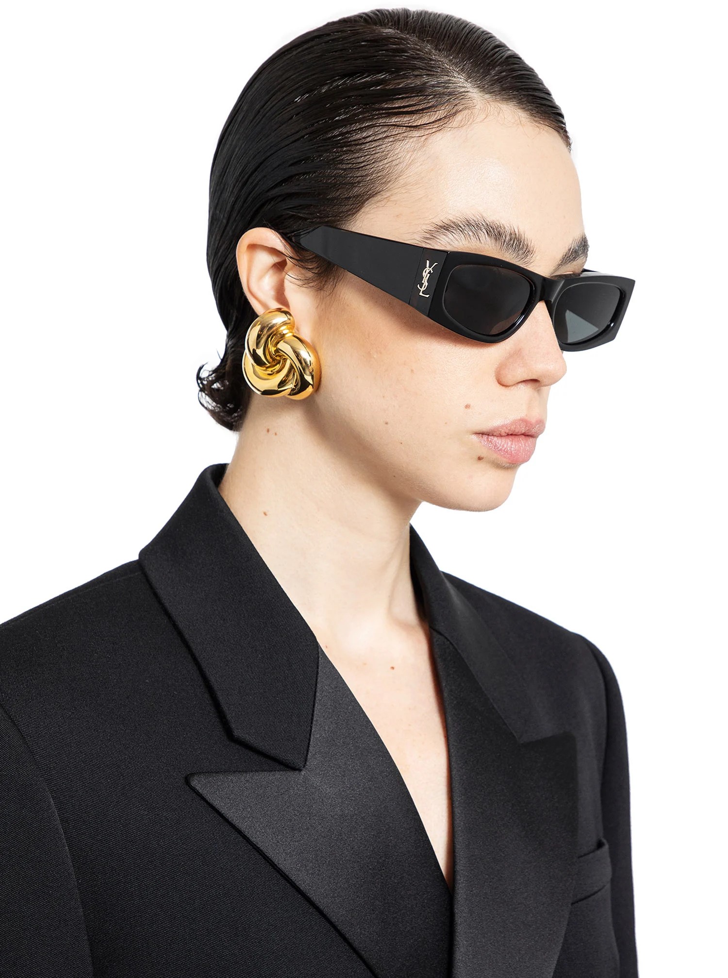 Mắt kính Yves Saint Laurent YSL Rectangular Cassandre-logo Sunglasses SL M140 8