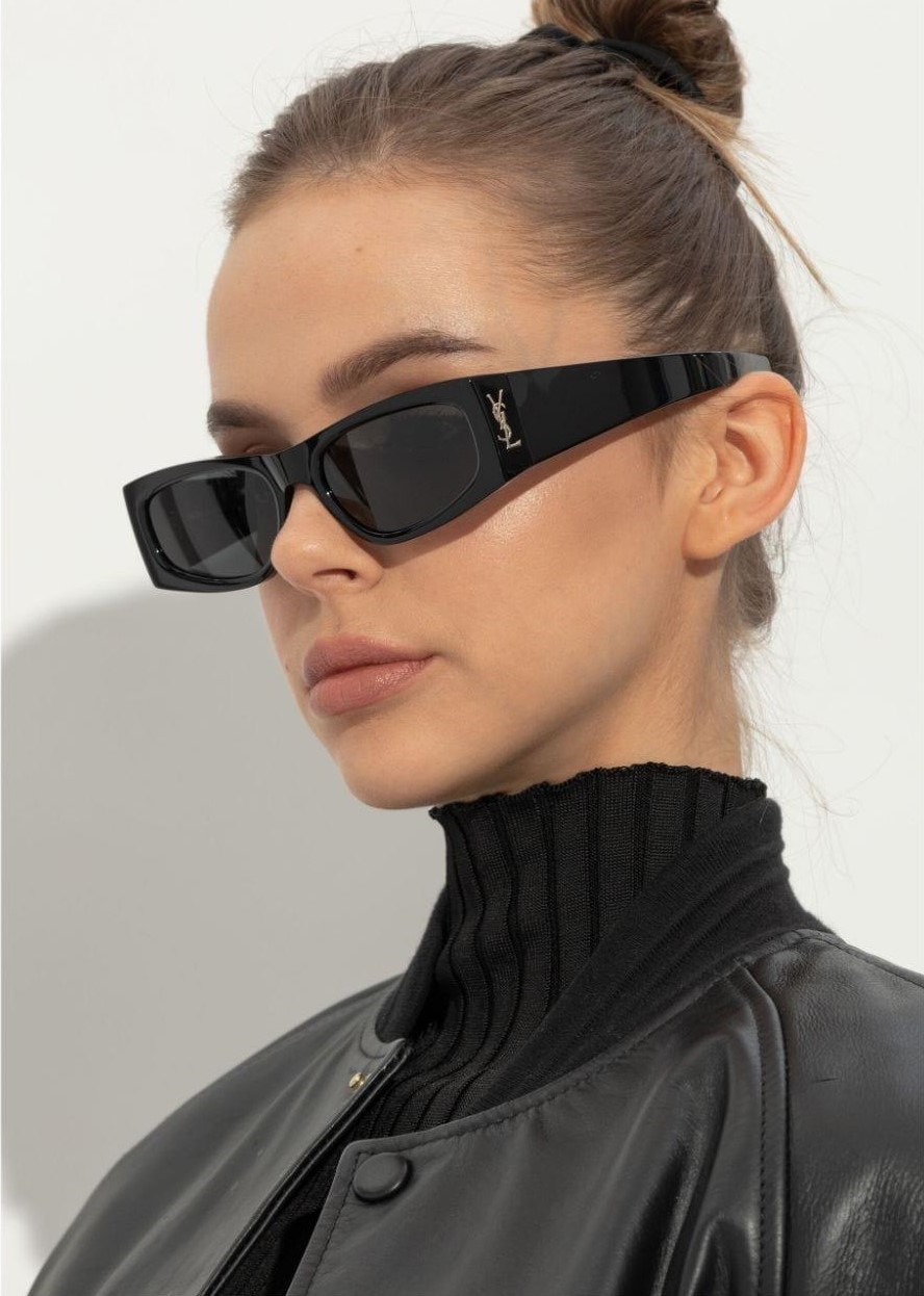 Mắt kính Yves Saint Laurent YSL Rectangular Cassandre-logo Sunglasses SL M140 23