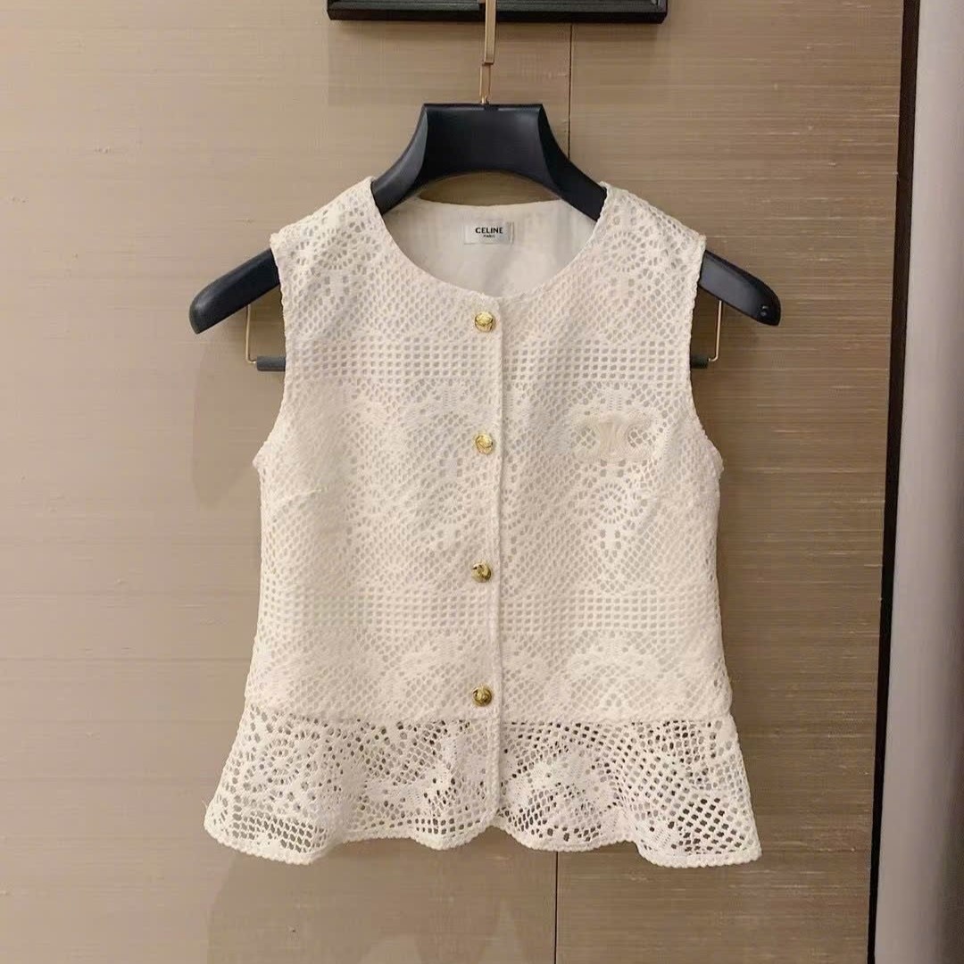 Combo bộ áo quần Celine vải ren 4