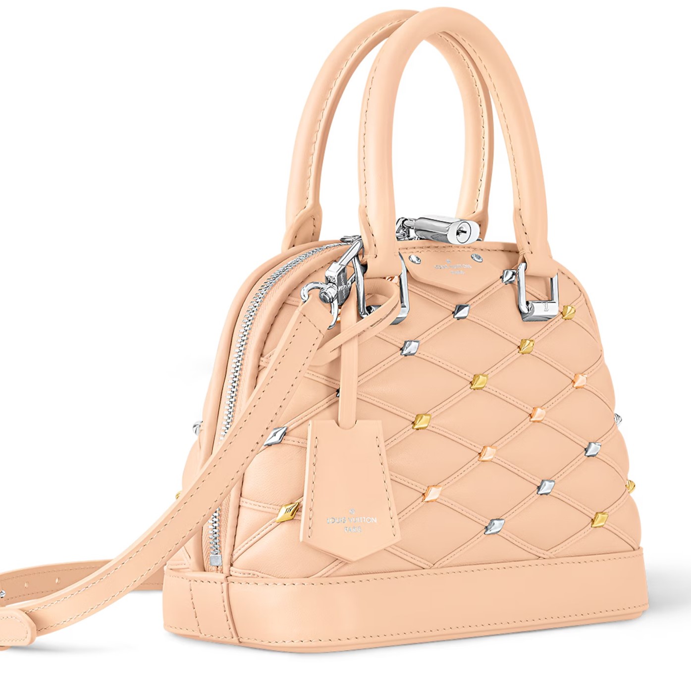 Túi xách LV hến Louis Vuitton Alma BB Lambskin With Diamond Motif 1