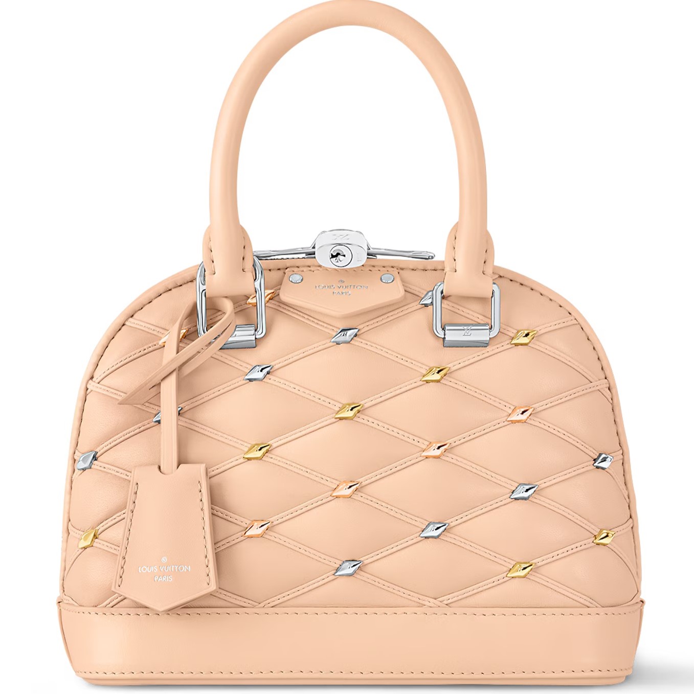 Túi xách LV hến Louis Vuitton Alma BB Lambskin With Diamond Motif 7