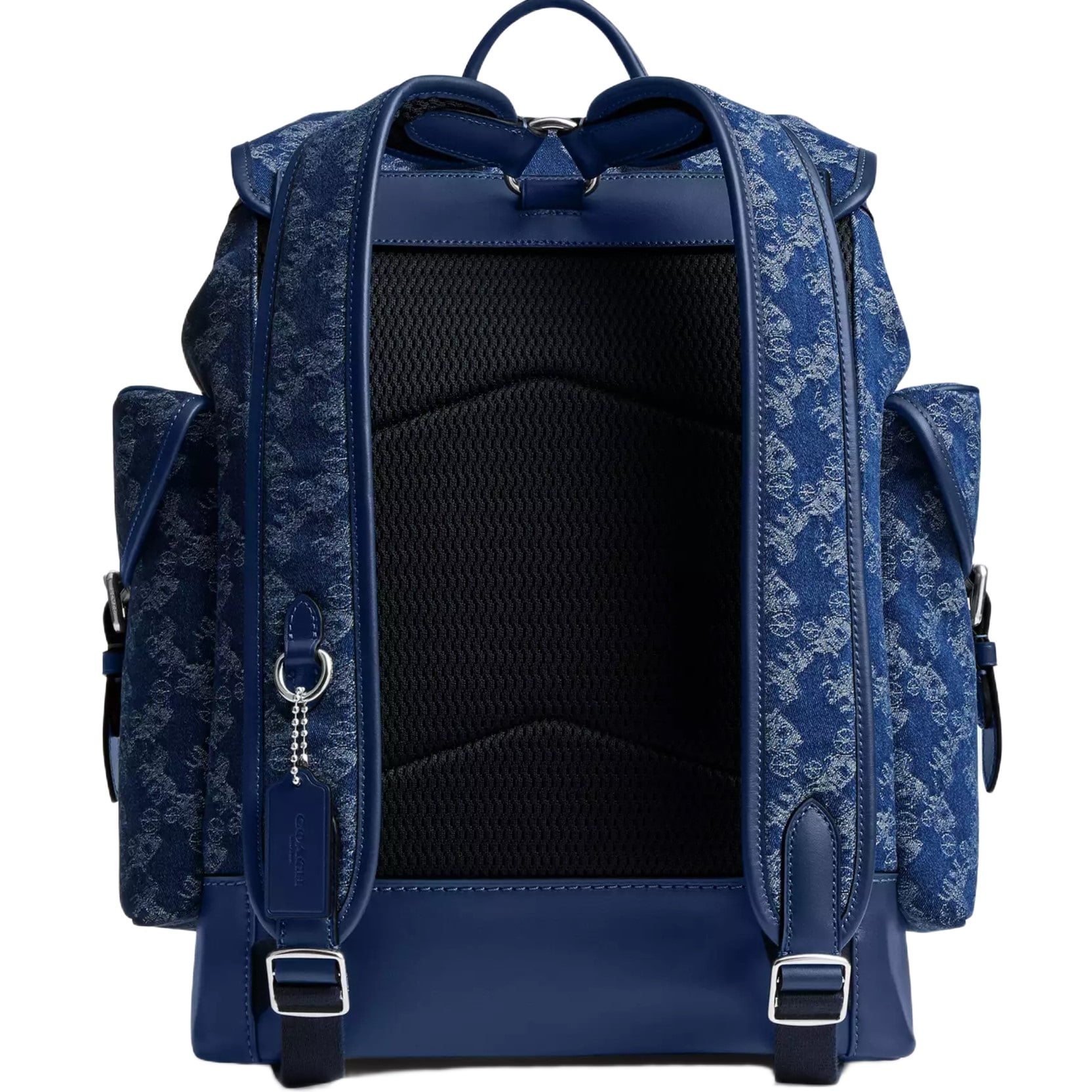 Ba lô Coach Hitch Backpack With Horse And Carriage Print Deep Blue CAJ51 1