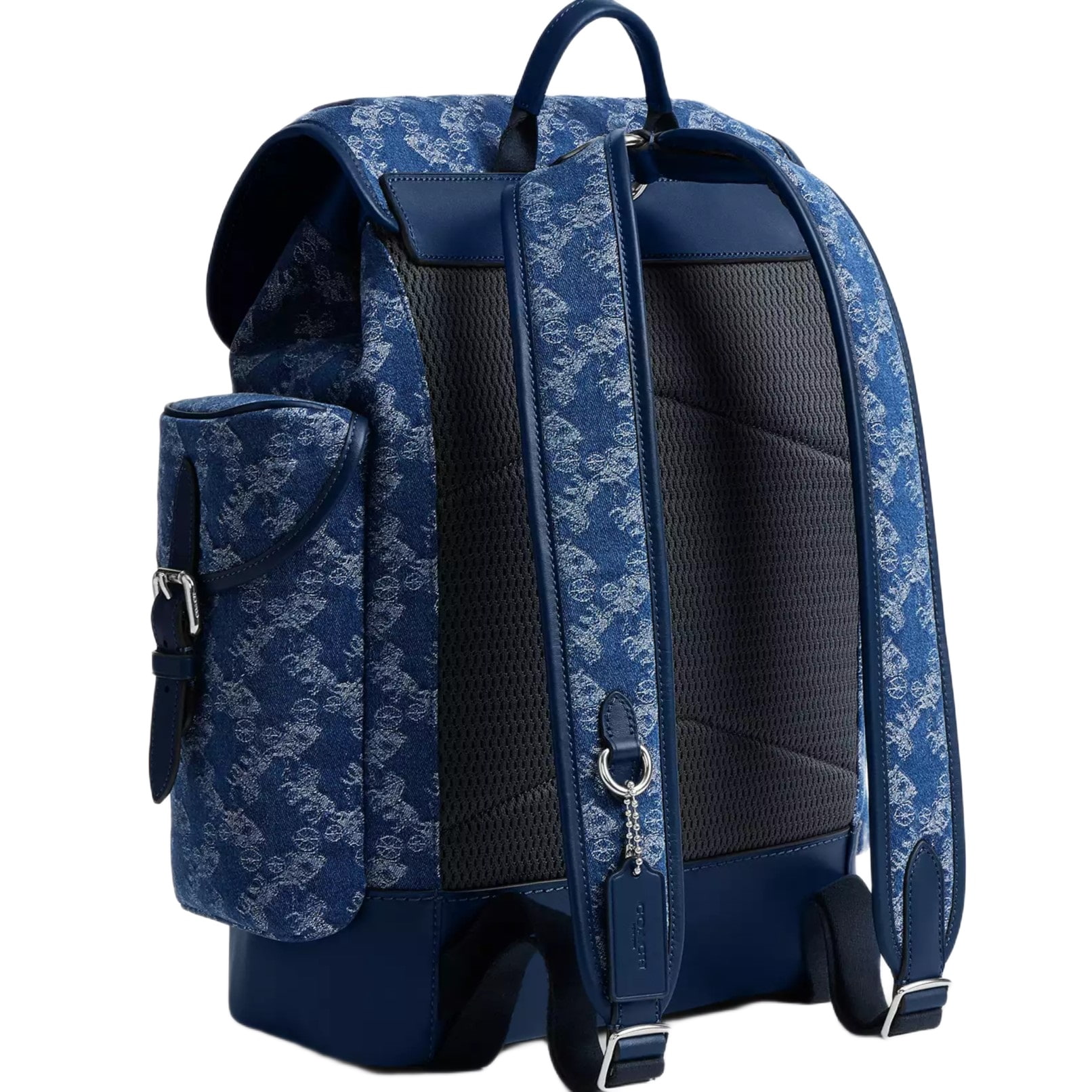 Ba lô Coach Hitch Backpack With Horse And Carriage Print Deep Blue CAJ51 7