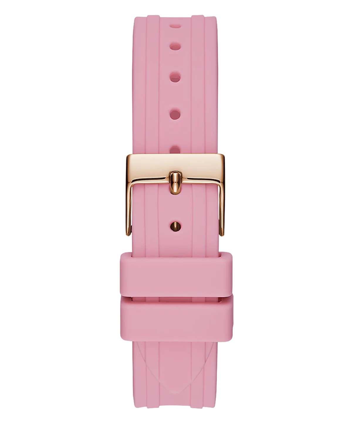 ĐỒNG HỒ NỮ ĐEO TAY GUESS LADIES PINK ROSE GOLD TONE ANALOG SILICONE STRAP WATCH GW0034L3 7