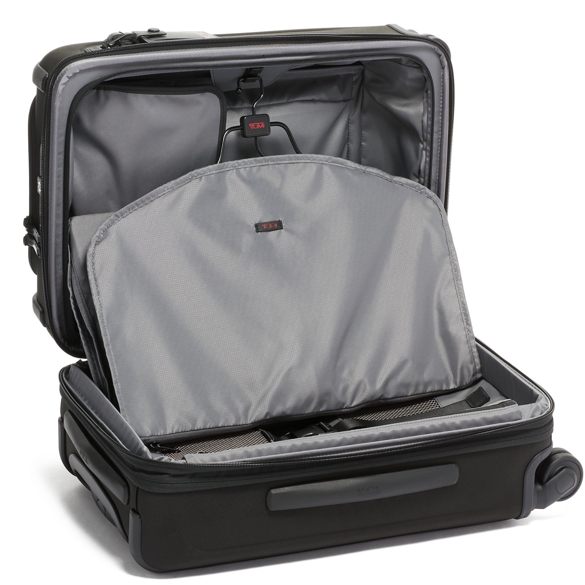 Vali đen Tumi Alpha International Dual Access 4 Wheeled Carry-On Black With Black Hardware 1