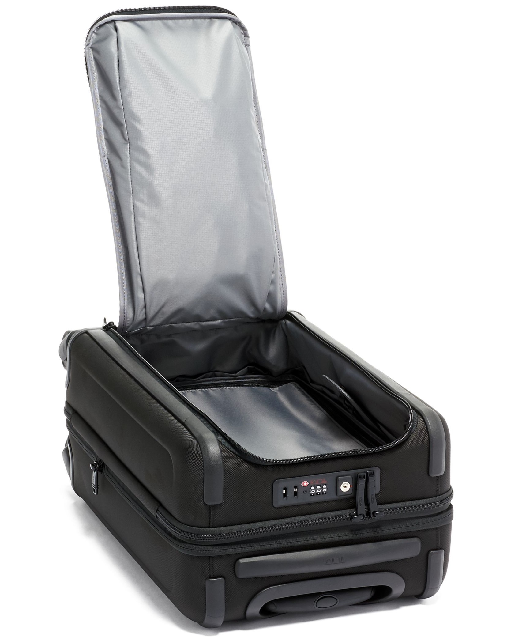 Vali đen Tumi Alpha International Dual Access 4 Wheeled Carry-On Black With Black Hardware 6
