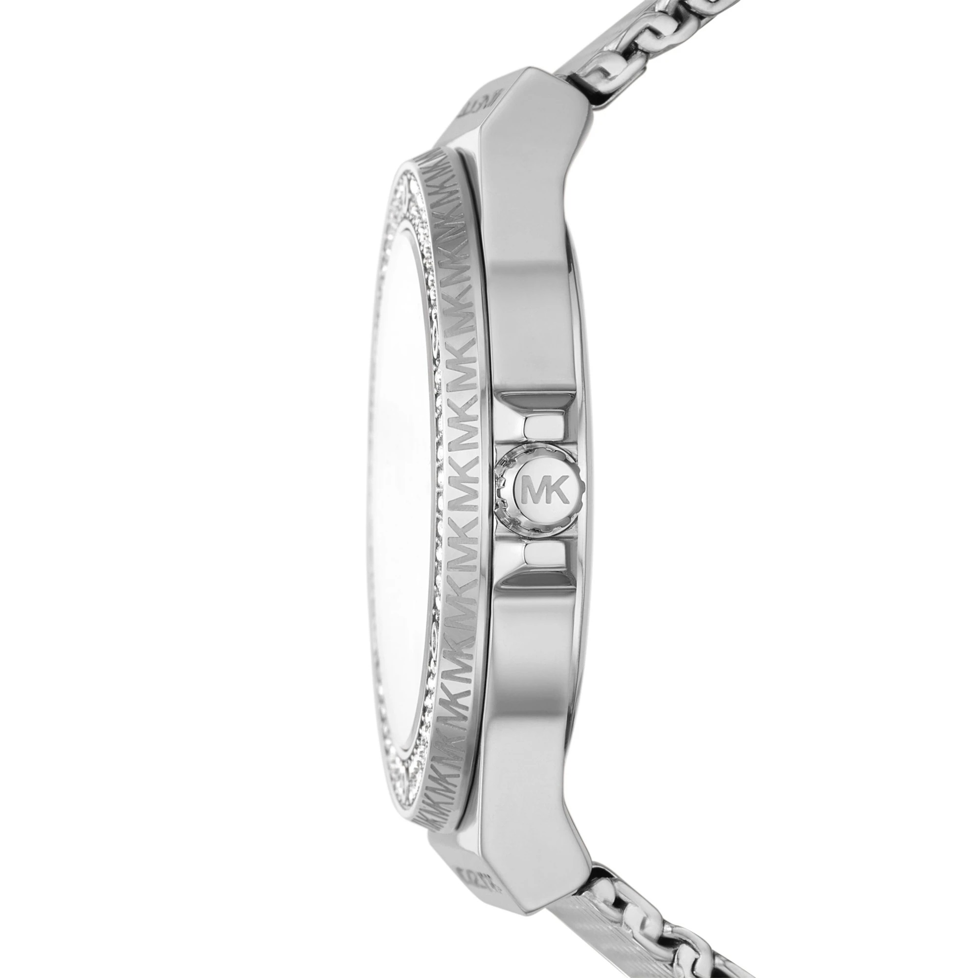 Đồng hồ đeo tay nữ Michael Kors Lennox Pave Silver Tone Mesh Watch MK7337 3