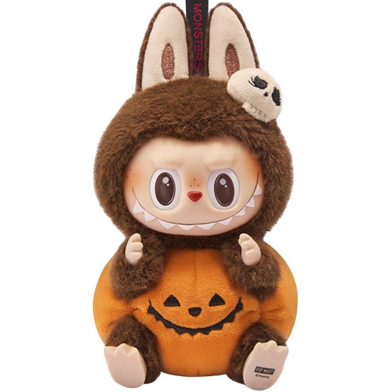 The Monsters Labubu bí ngô Happy Halloween Party Series-Sitting Pumpkin Vinyl Plush Pendant 9