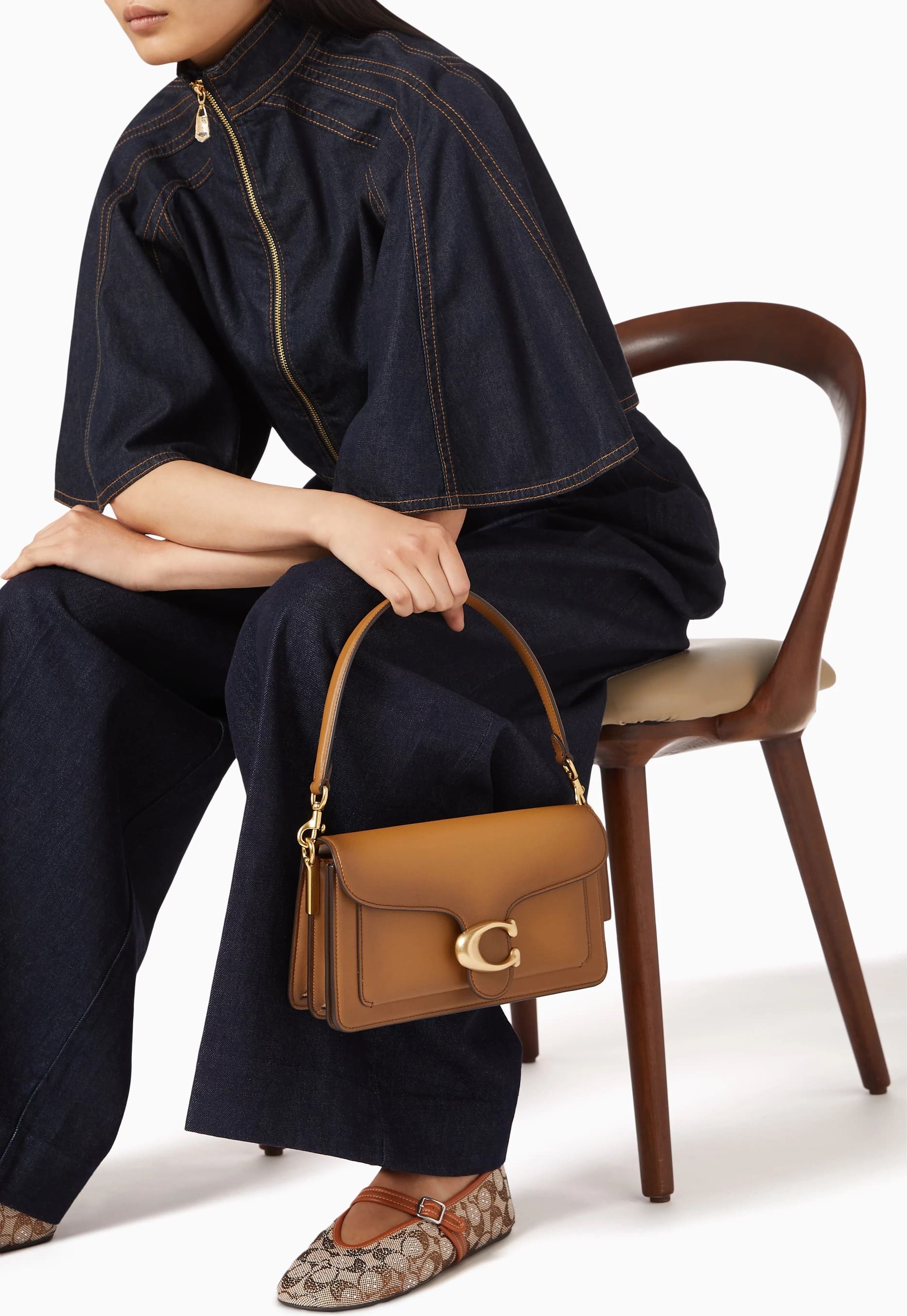 Túi đeo chéo Coach Tabby Shoulder Bag 26 Brown CCC02 12
