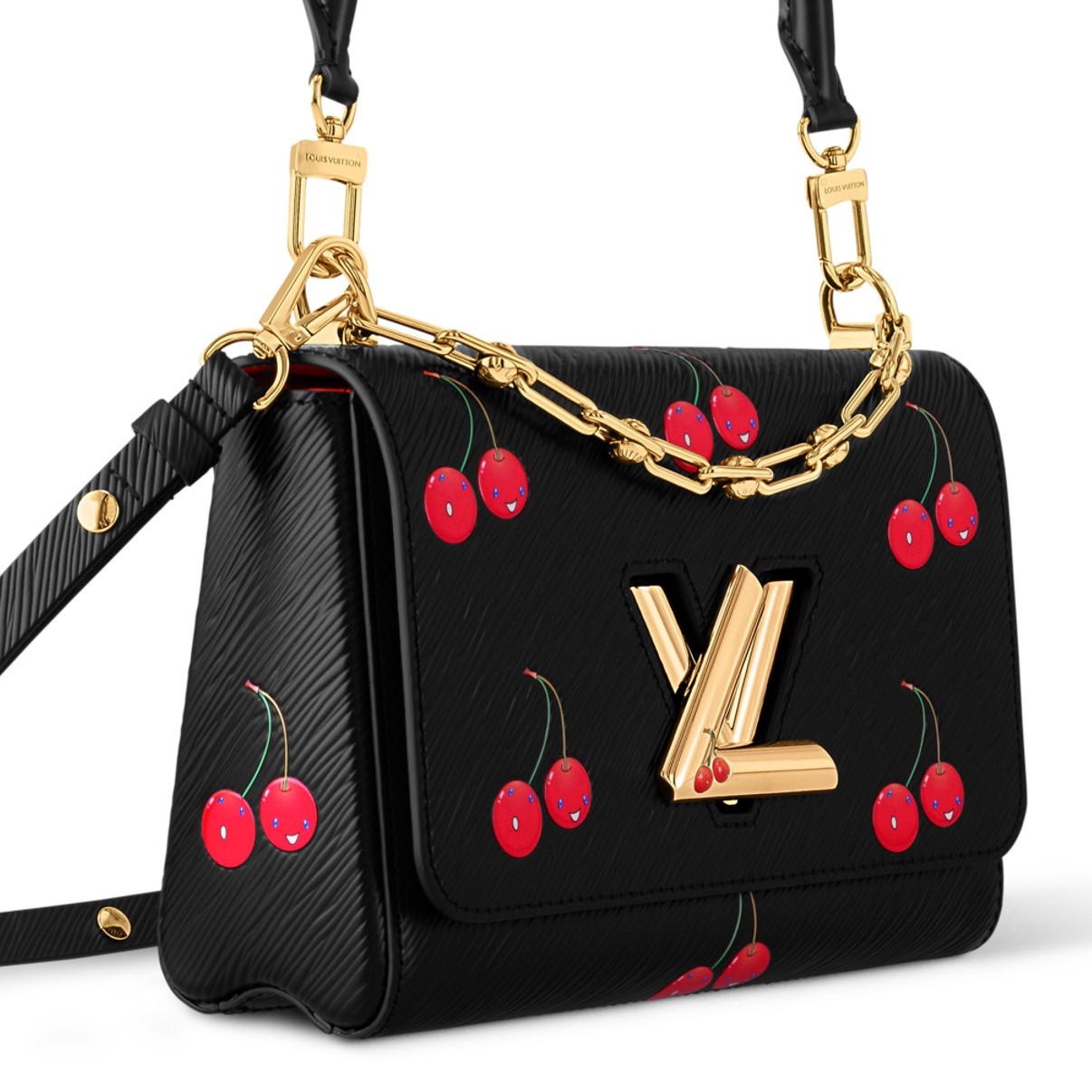 Túi xách Louis Vuitton LV x TM Twist MM Bag Cherry Motifs 10