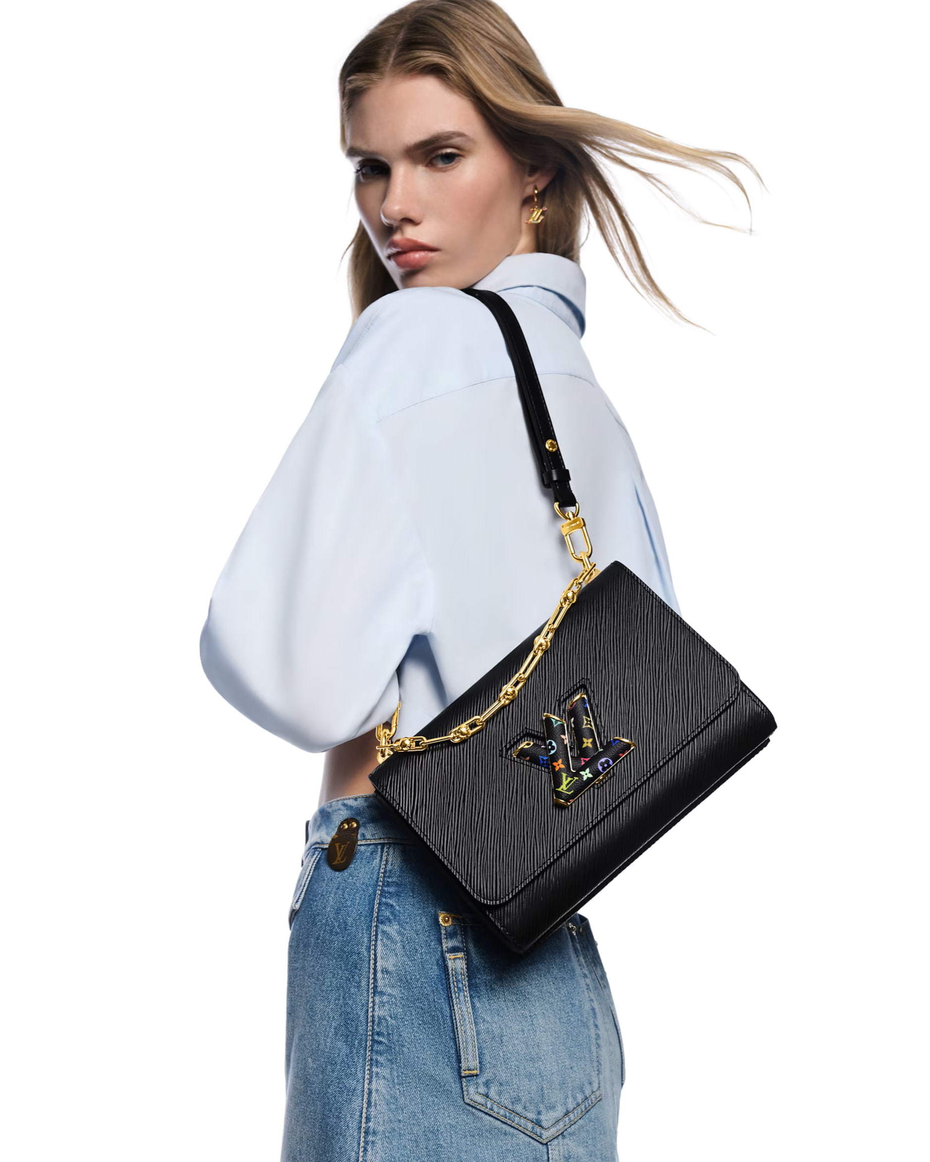Túi xách Louis Vuitton LV x TM Twist MM Slim Black 10