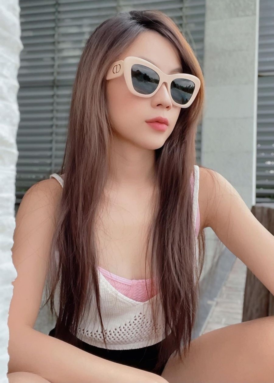 Mắt kính Dior Bobby Butterfly B1U 40C0 in Nude 5