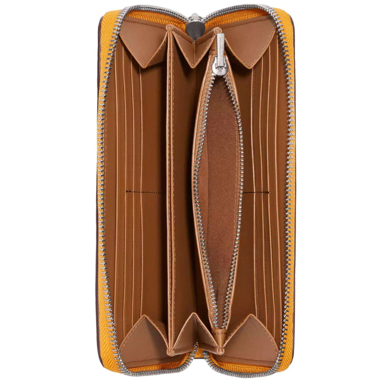 Ví dài Coach Accordion Zip Wallet in Regenerative Leather Goofy CH49 5