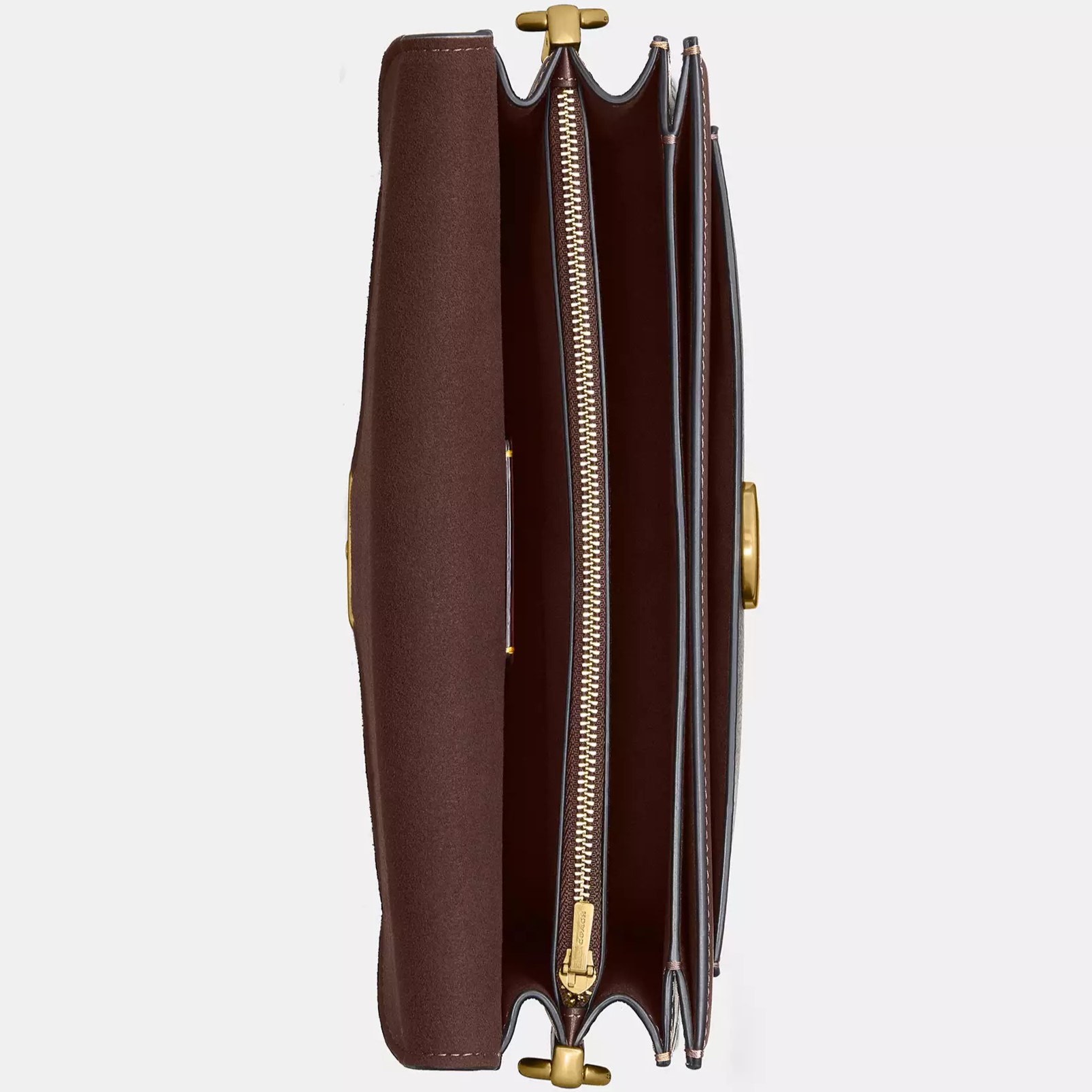 Túi đeo chéo Coach Tabby Shoulder Bag 26 In Signature Canvas Brass Maple CI032 2