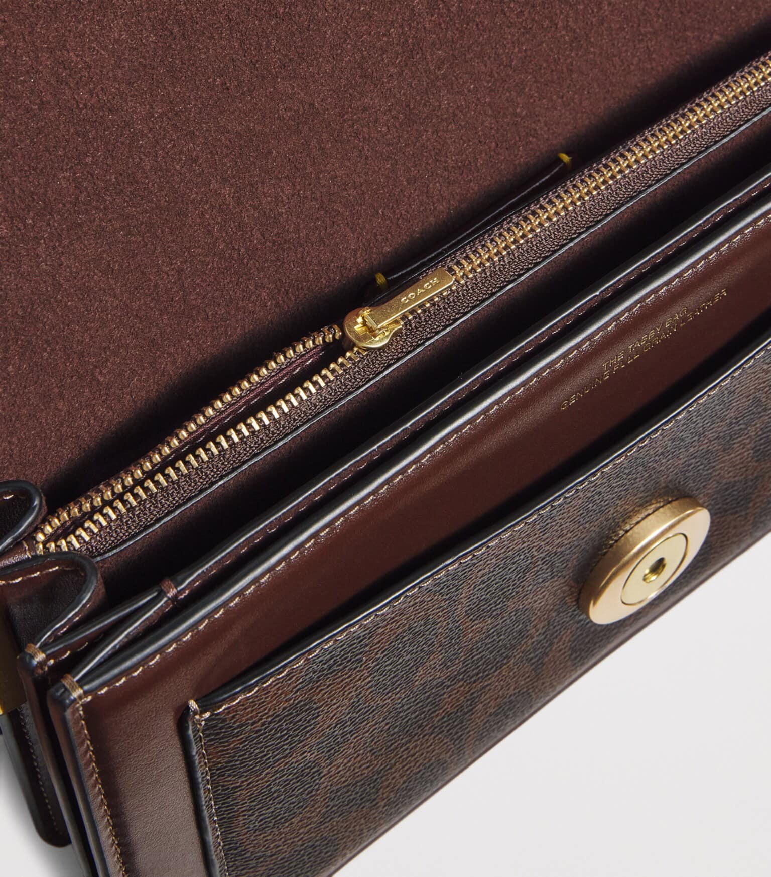 Túi đeo chéo Coach Tabby Shoulder Bag 26 In Signature Canvas Brass Maple CI032 5