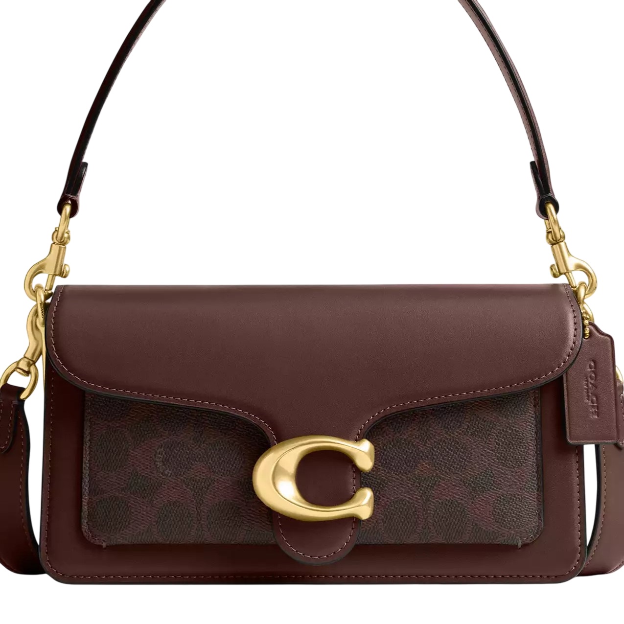 Túi đeo chéo Coach Tabby Shoulder Bag 26 In Signature Canvas Brass Maple CI032 13