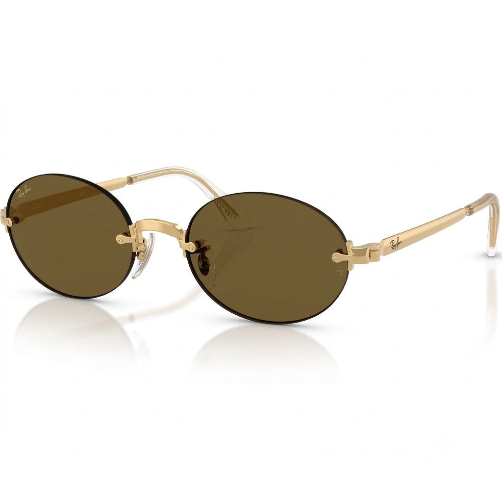 Mắt kính Unisex Rayban Sunglasses Dark Brown RB3929 1