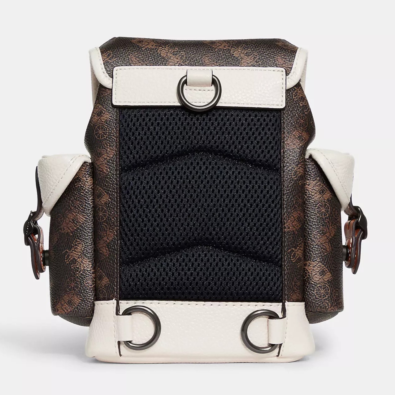 BALO ĐEO CHÉO COACH NAM HITCH BACKPACK 13 WITH HORSE AND CARRIAGE PRINT CF112 1