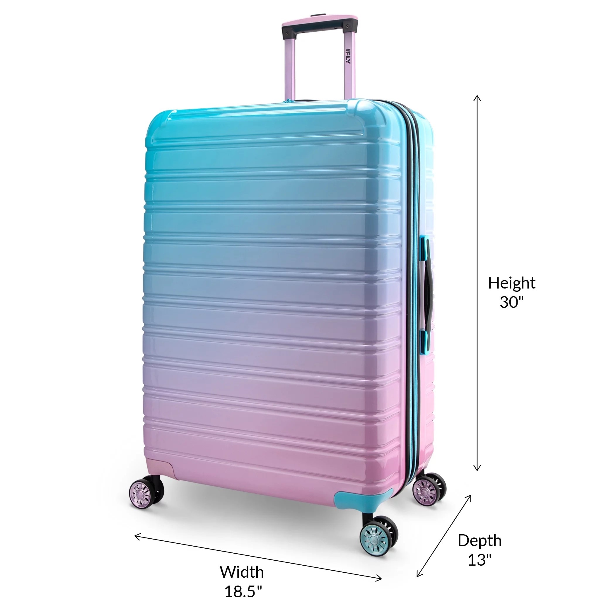 VALI DU LỊCH MÀU LOANG IFLY FIBERTECH OMBRE HARDSIDE LUGGAGE IN COTTON CANDY 3