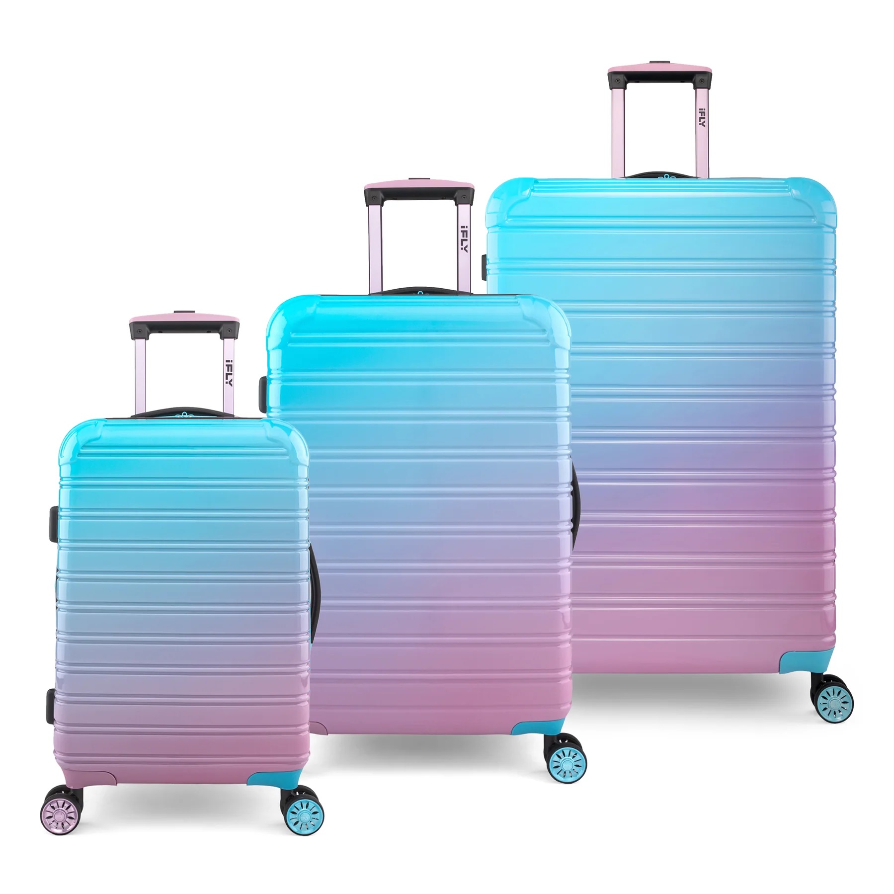 VALI DU LỊCH MÀU LOANG IFLY FIBERTECH OMBRE HARDSIDE LUGGAGE IN COTTON CANDY 4