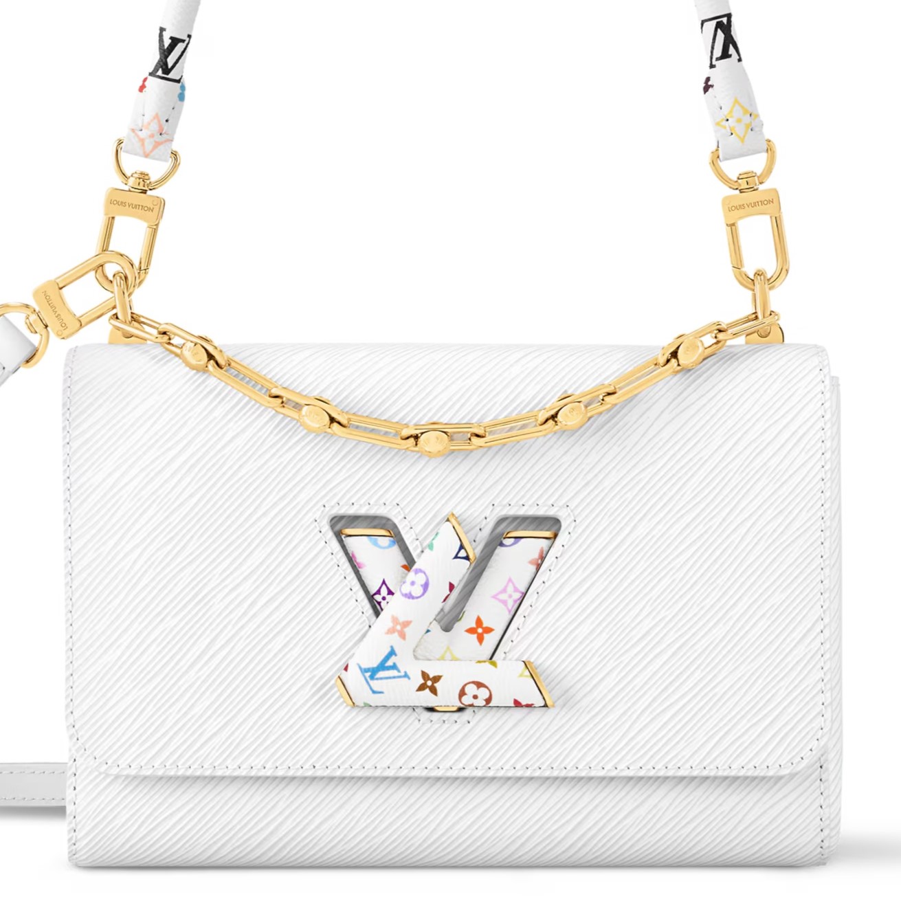Túi xách Louis Vuitton LV x TM Twist MM Slim White 11