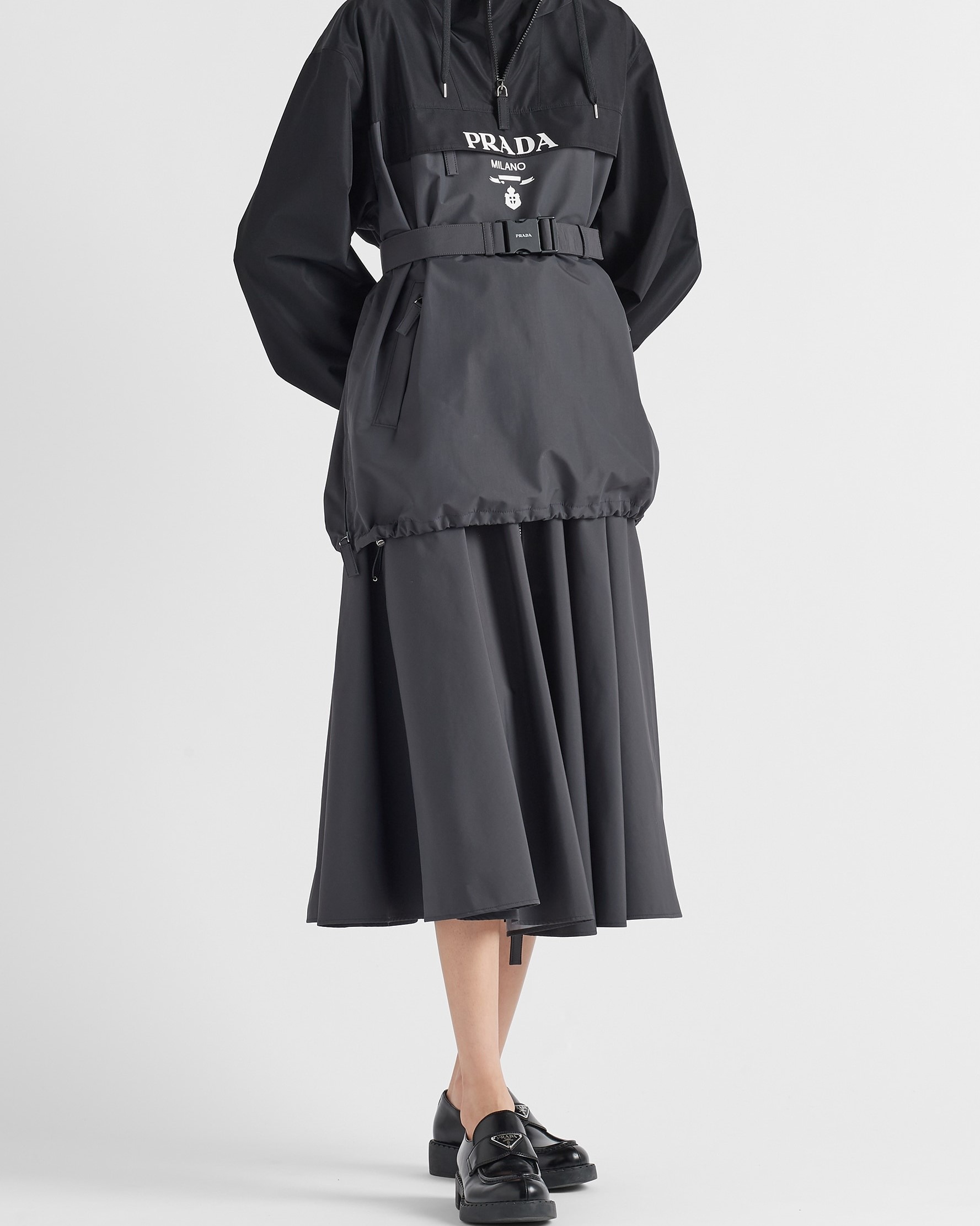 Chân váy dài Prada Technical Fabric Midi-Skirt 5