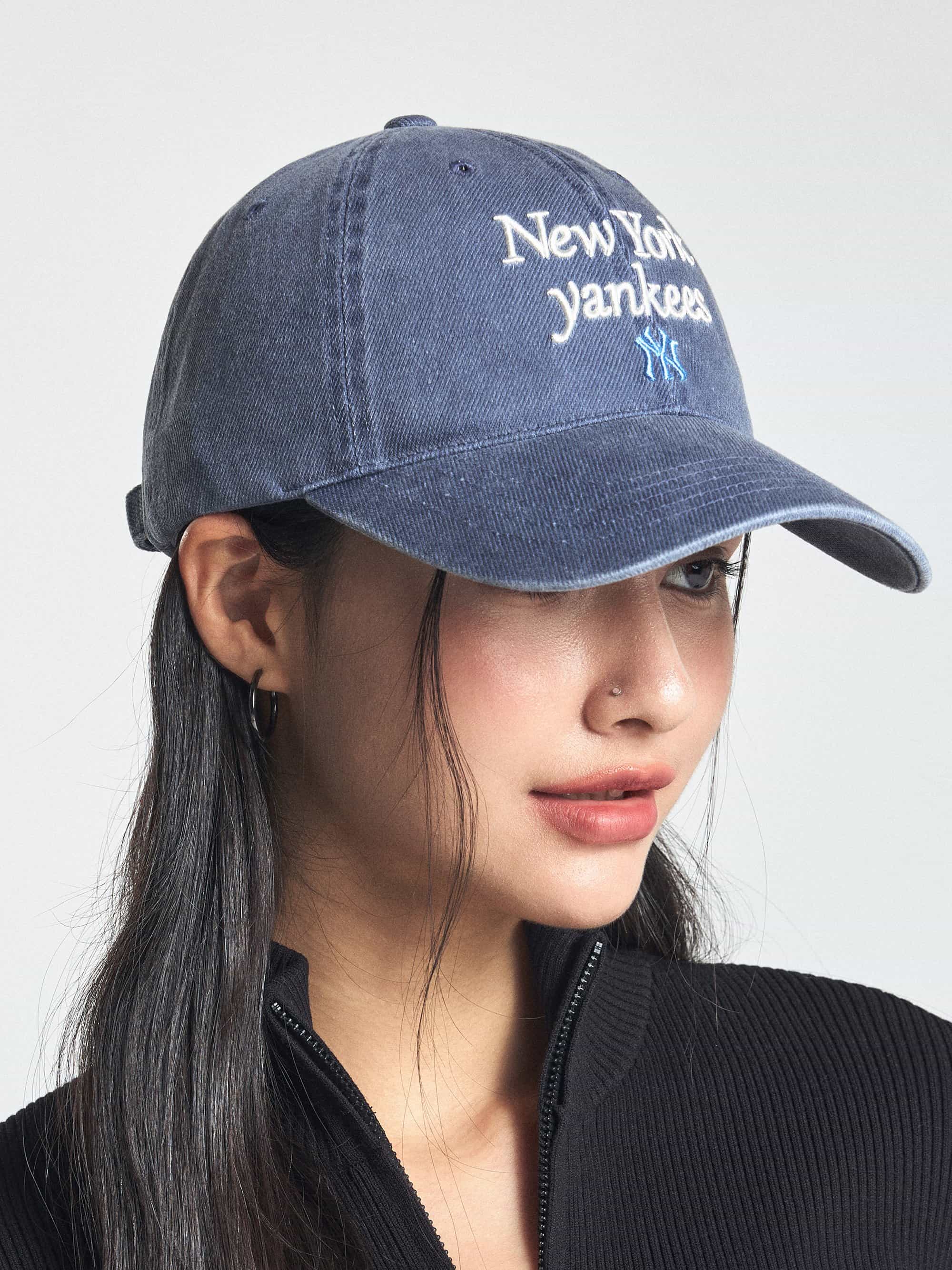Mũ MLB New York Yankees Varsity Lettering Washed Unstructured Ball Cap Navy 3ACPVV04N-50NYS 2