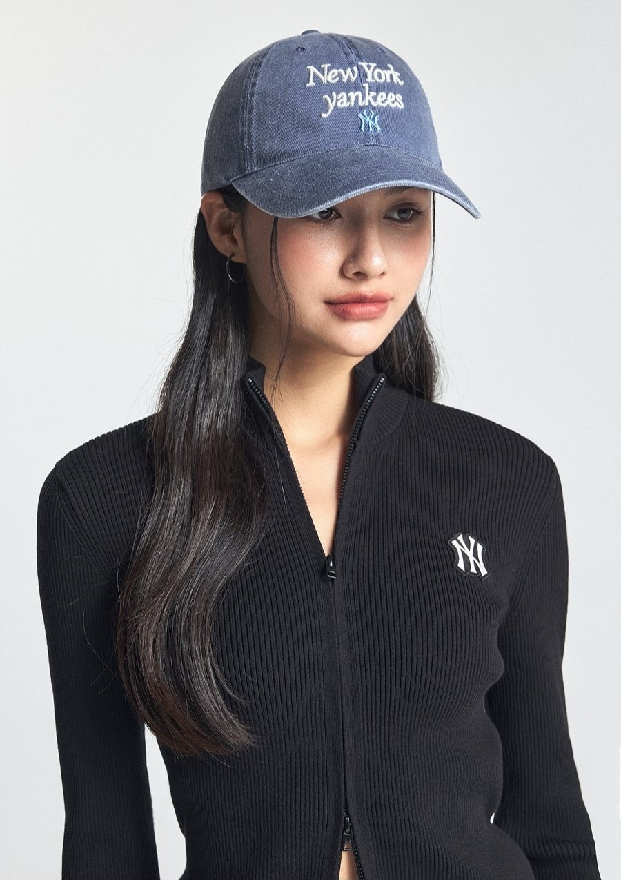 Mũ MLB New York Yankees Varsity Lettering Washed Unstructured Ball Cap Navy 3ACPVV04N-50NYS 4