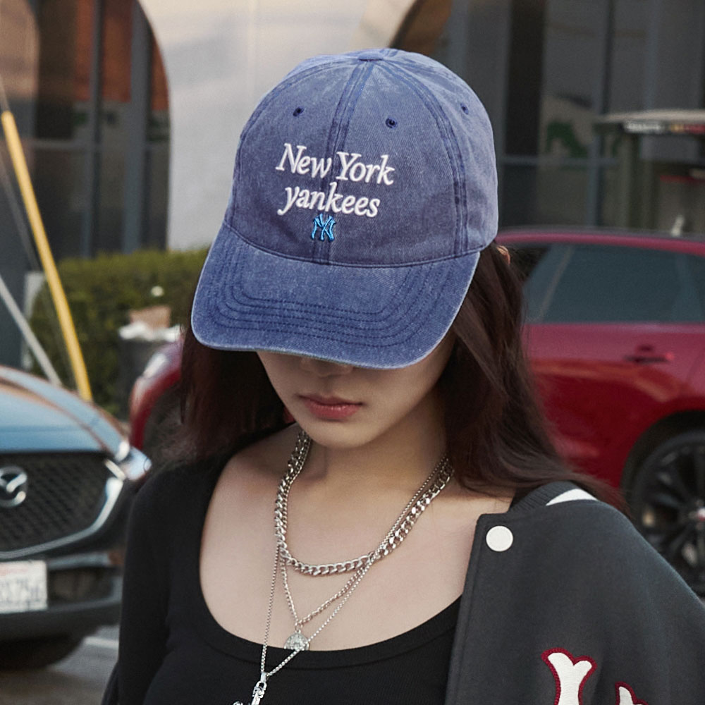 Mũ MLB New York Yankees Varsity Lettering Washed Unstructured Ball Cap Navy 3ACPVV04N-50NYS 13