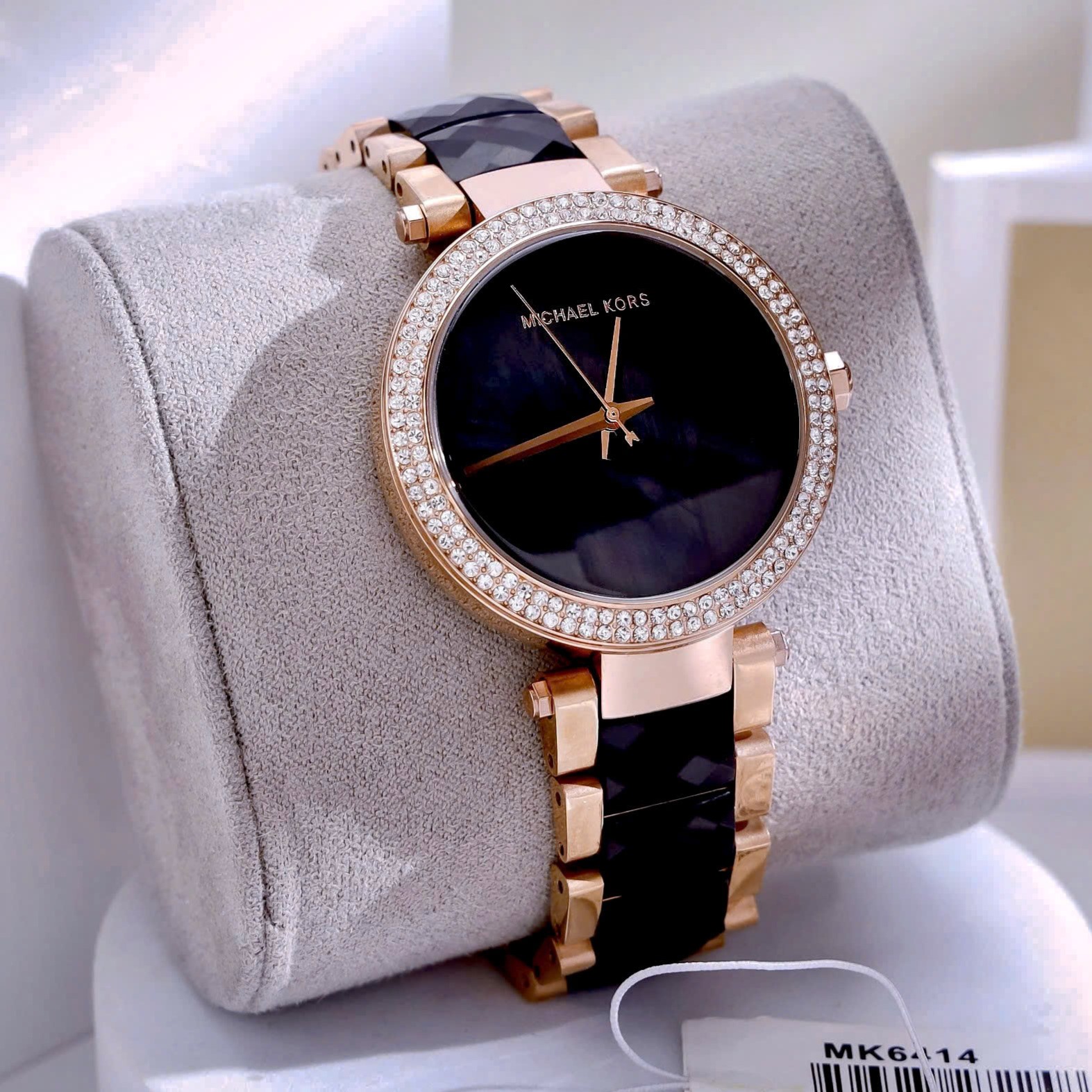 Đồng hồ đeo tay nữ Michael Kors Parker Rose Gold-Tone and Acetate Watch MK6414 3
