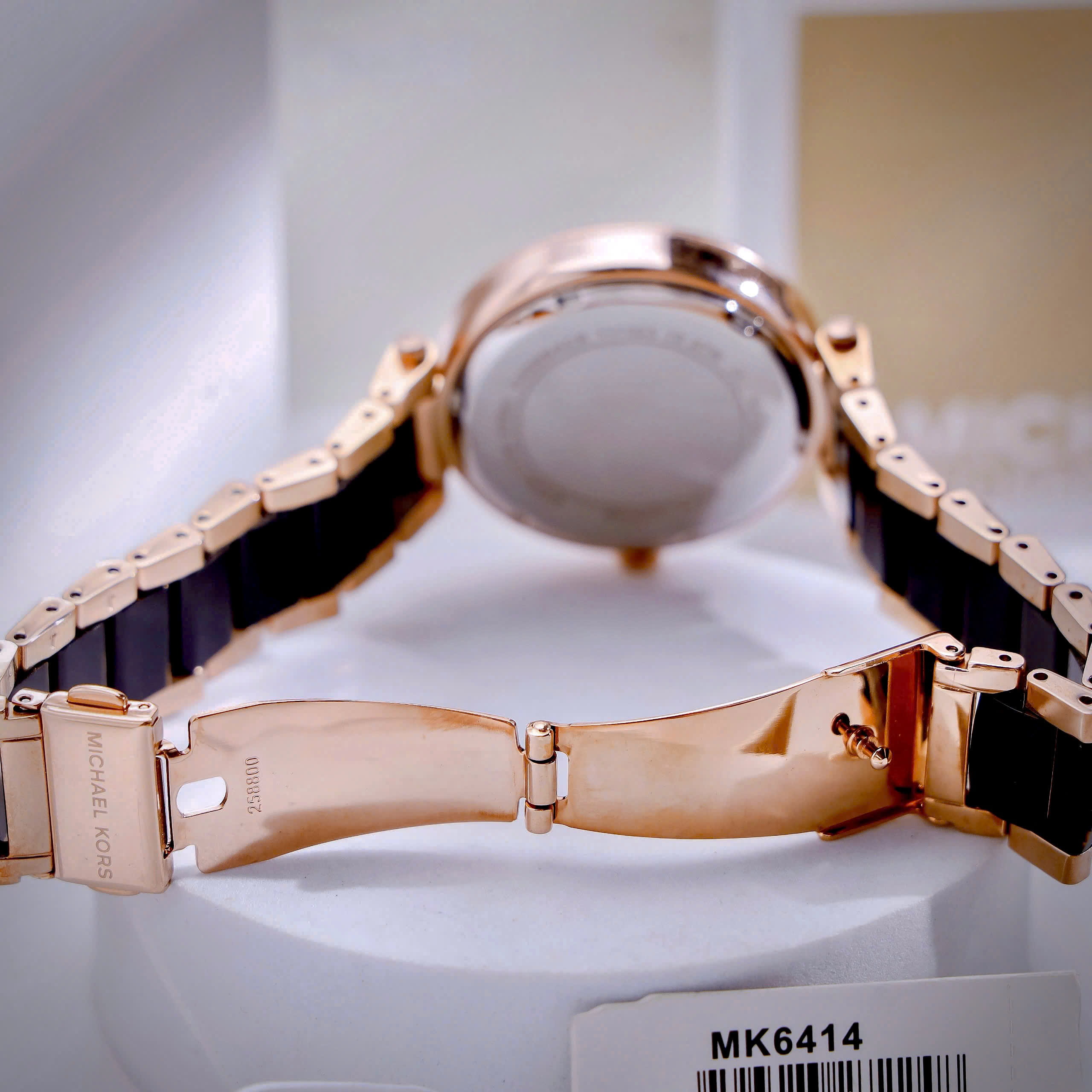 Đồng hồ đeo tay nữ Michael Kors Parker Rose Gold-Tone and Acetate Watch MK6414 11
