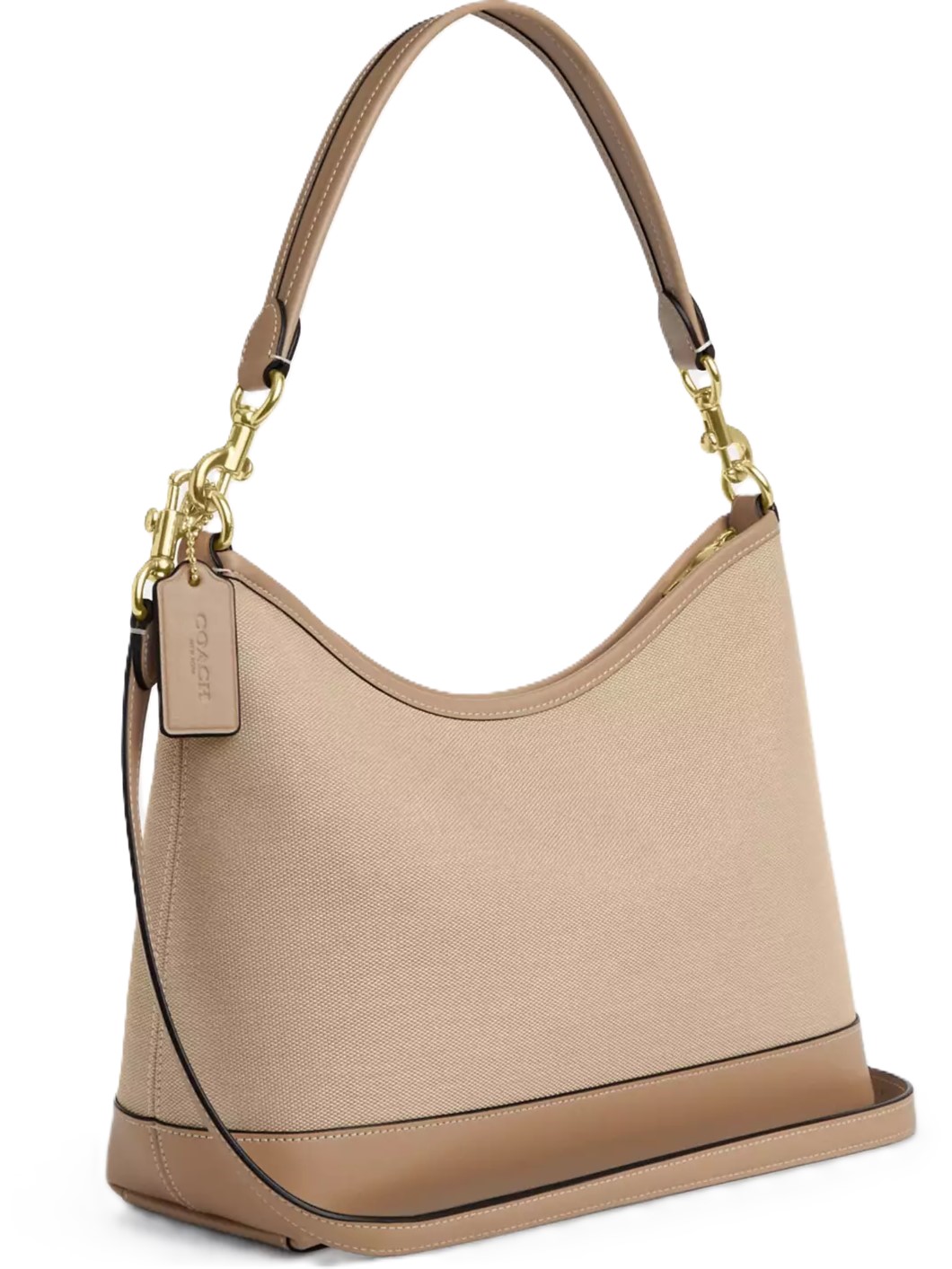 Túi xách Coach nữ Laurel Shoulder Bag With Horse And Carriage Dark Natural Multi CAK91 4