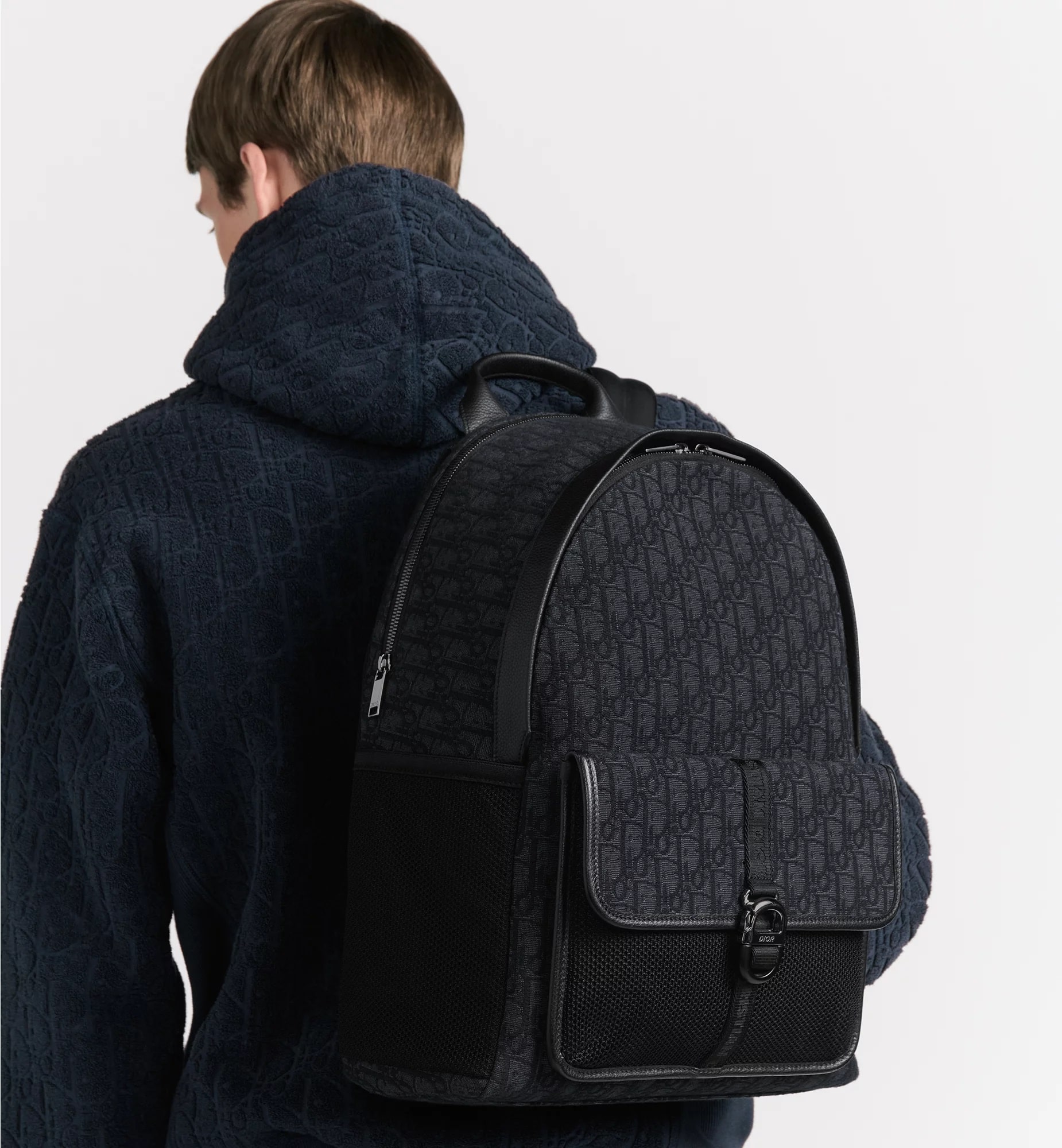 Balo Dior 8 Backpack Black Dior Oblique Jacquard 5