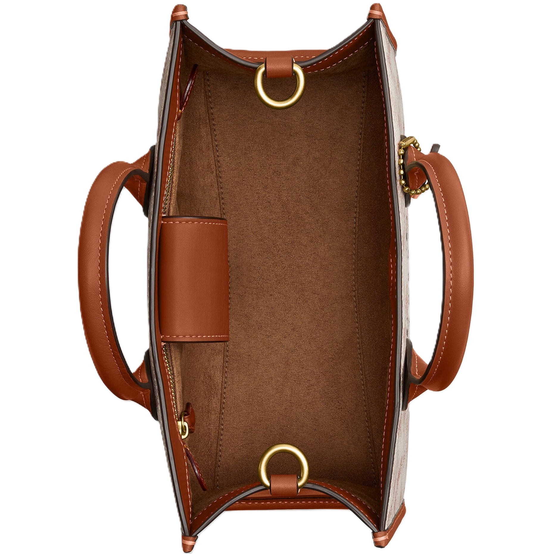 Túi xách Coach nữ Ace Tote 26 With Horse And Carriage Print Beige CR680 3