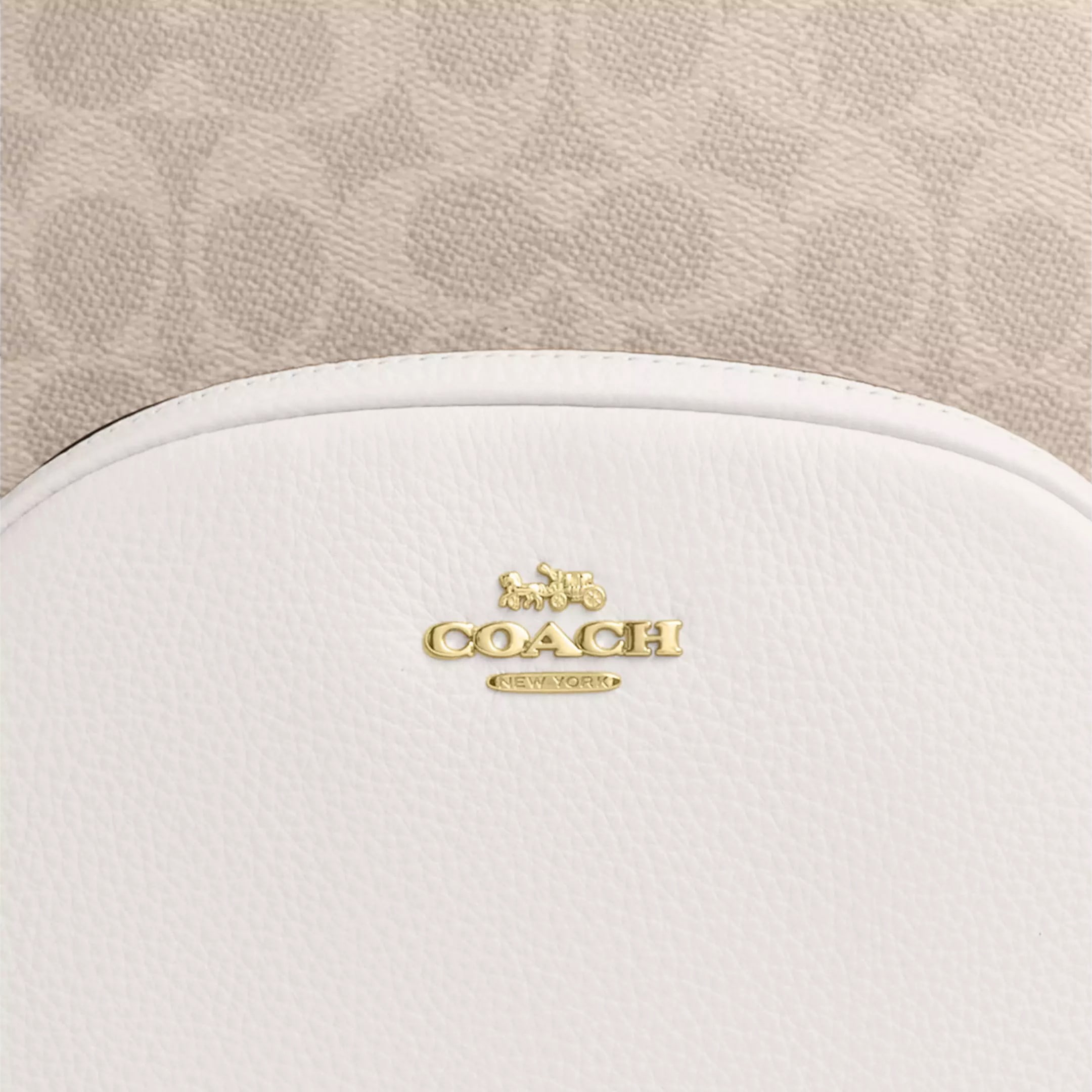 Ba lô Coach Court Backpack In Signature Canvas Sand Chalk CZ176 5