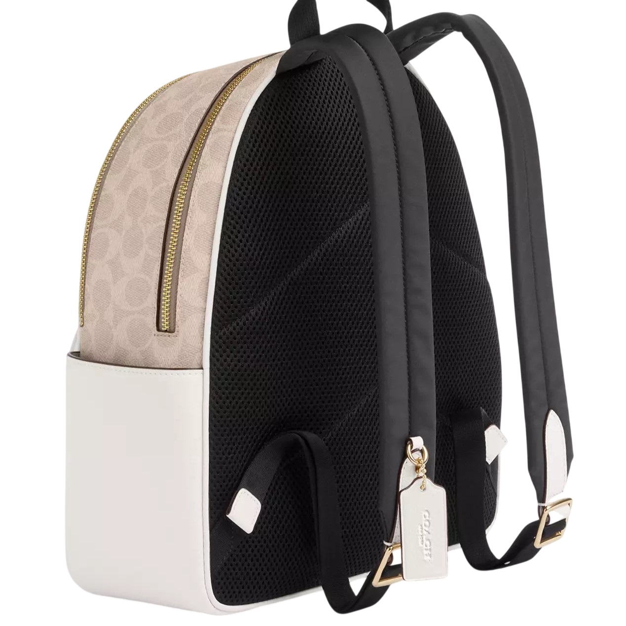 Ba lô Coach Court Backpack In Signature Canvas Sand Chalk CZ176 6