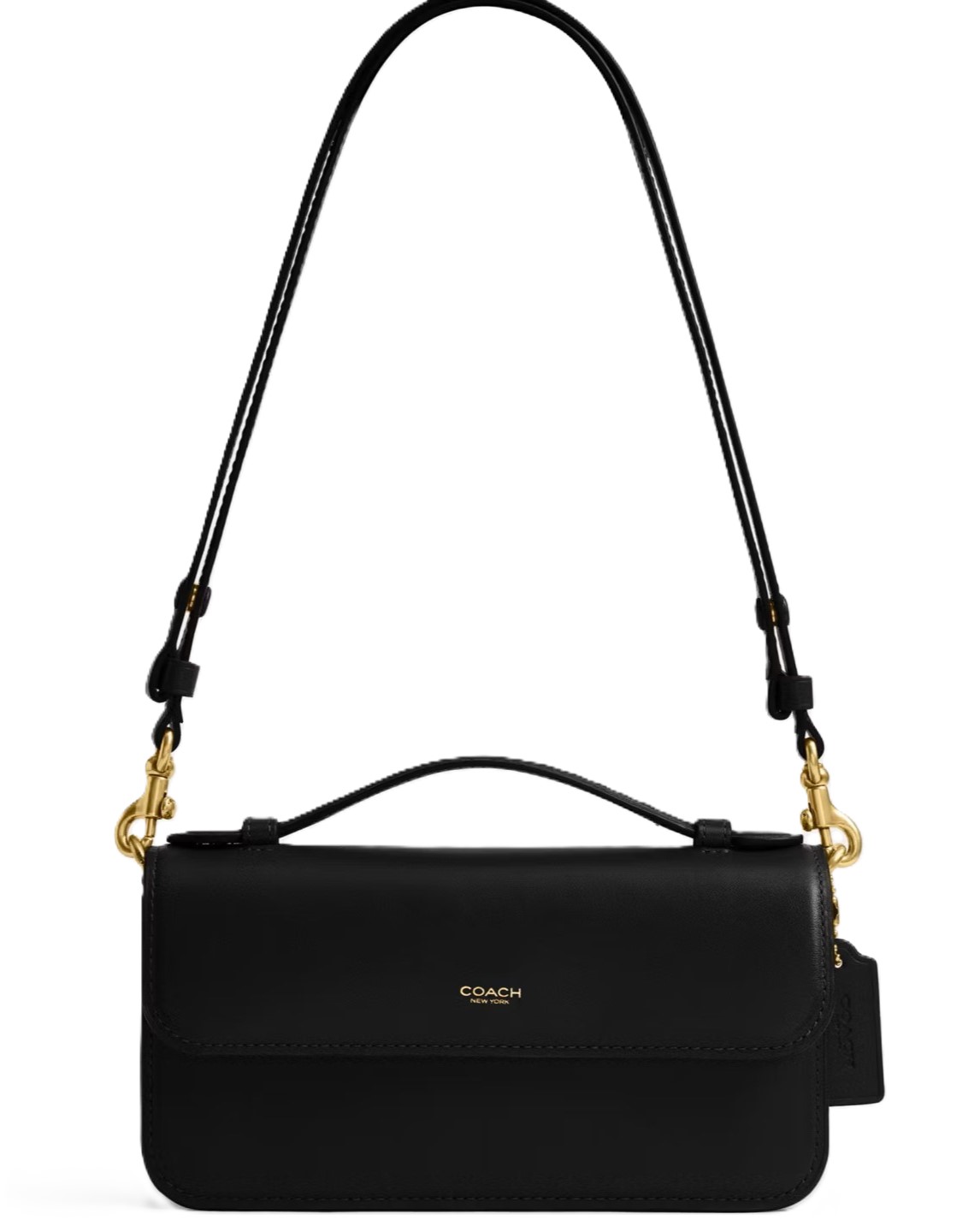 Túi đeo chéo Coach Elora Top Handle Leather Crossbody Clutch Bag Black CCY30 5