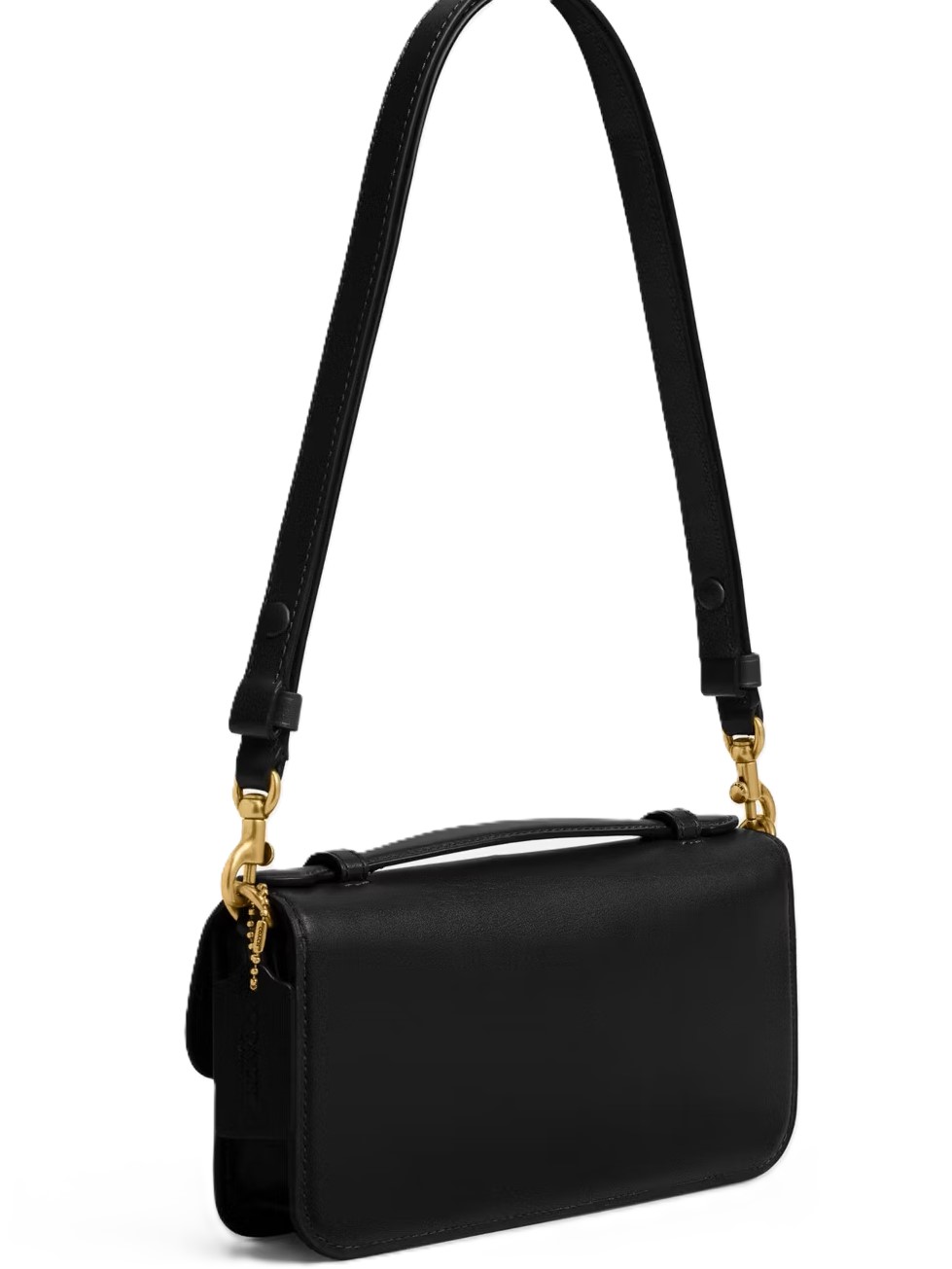Túi đeo chéo Coach Elora Top Handle Leather Crossbody Clutch Bag Black CCY30 7