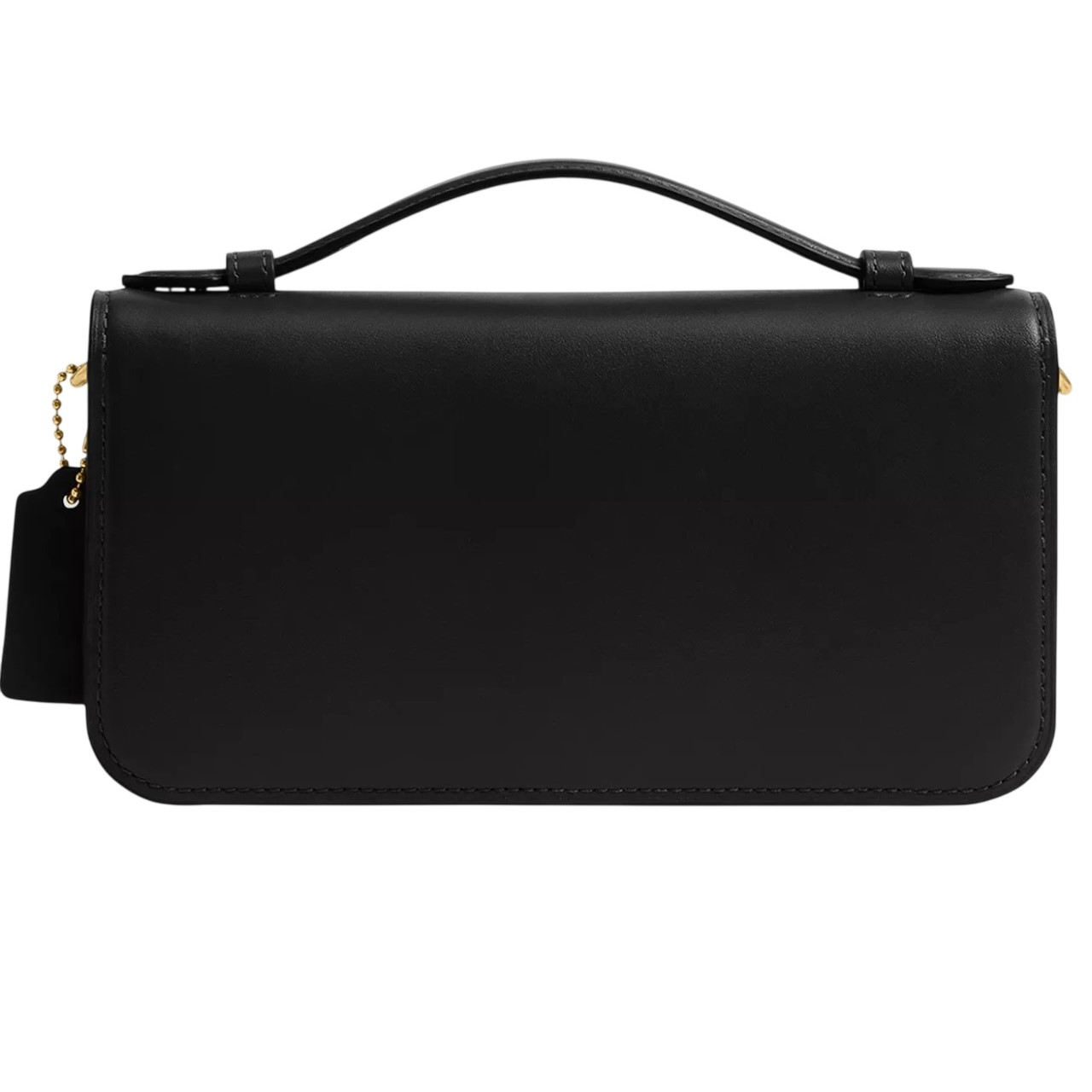 Túi đeo chéo Coach Elora Top Handle Leather Crossbody Clutch Bag Black CCY30 10