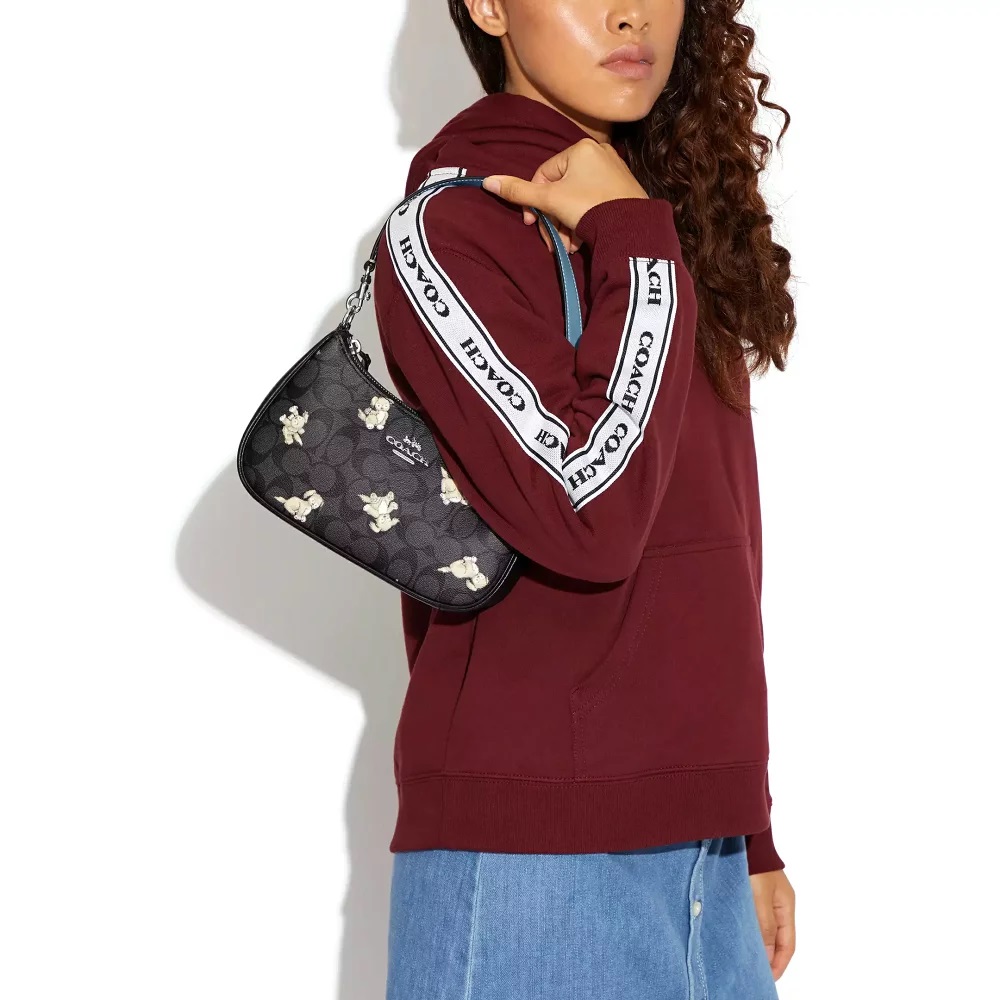 Túi đeo chéo Coach Teri Shoulder Bag in Signature Canvas With Happy Dog Print CC775 4