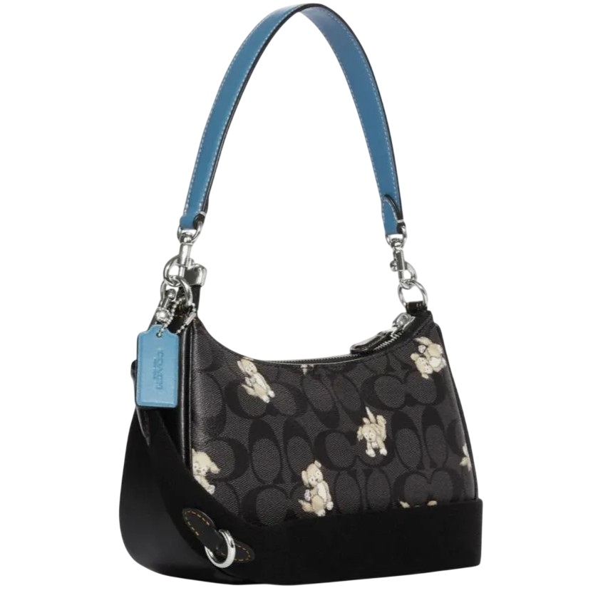 Túi đeo chéo Coach Teri Shoulder Bag in Signature Canvas With Happy Dog Print CC775 6