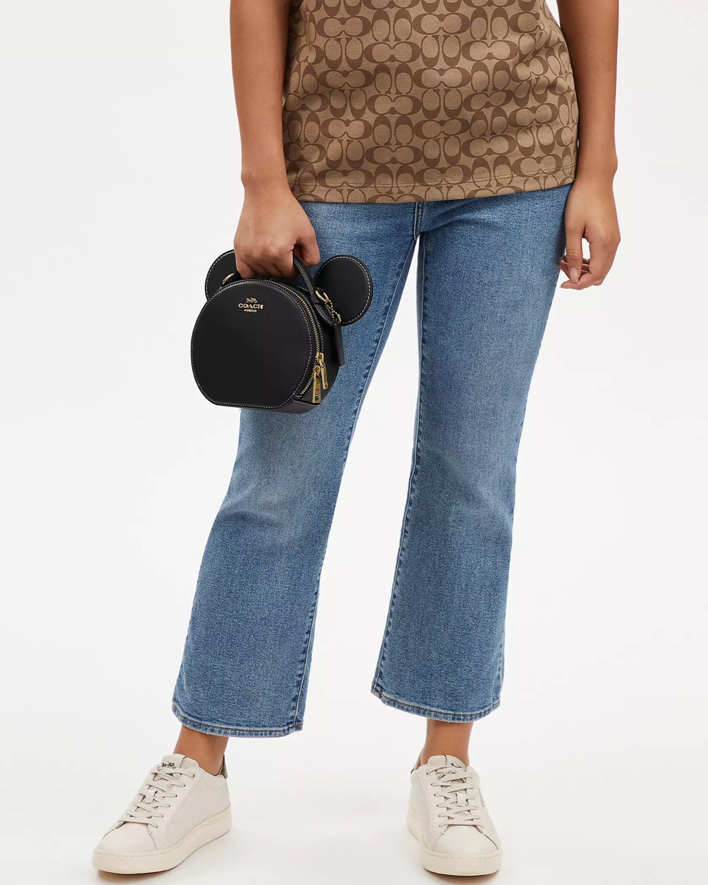 Túi xách đen Disney X Coach Mickey Mouse Ear Bag Black CM194 5