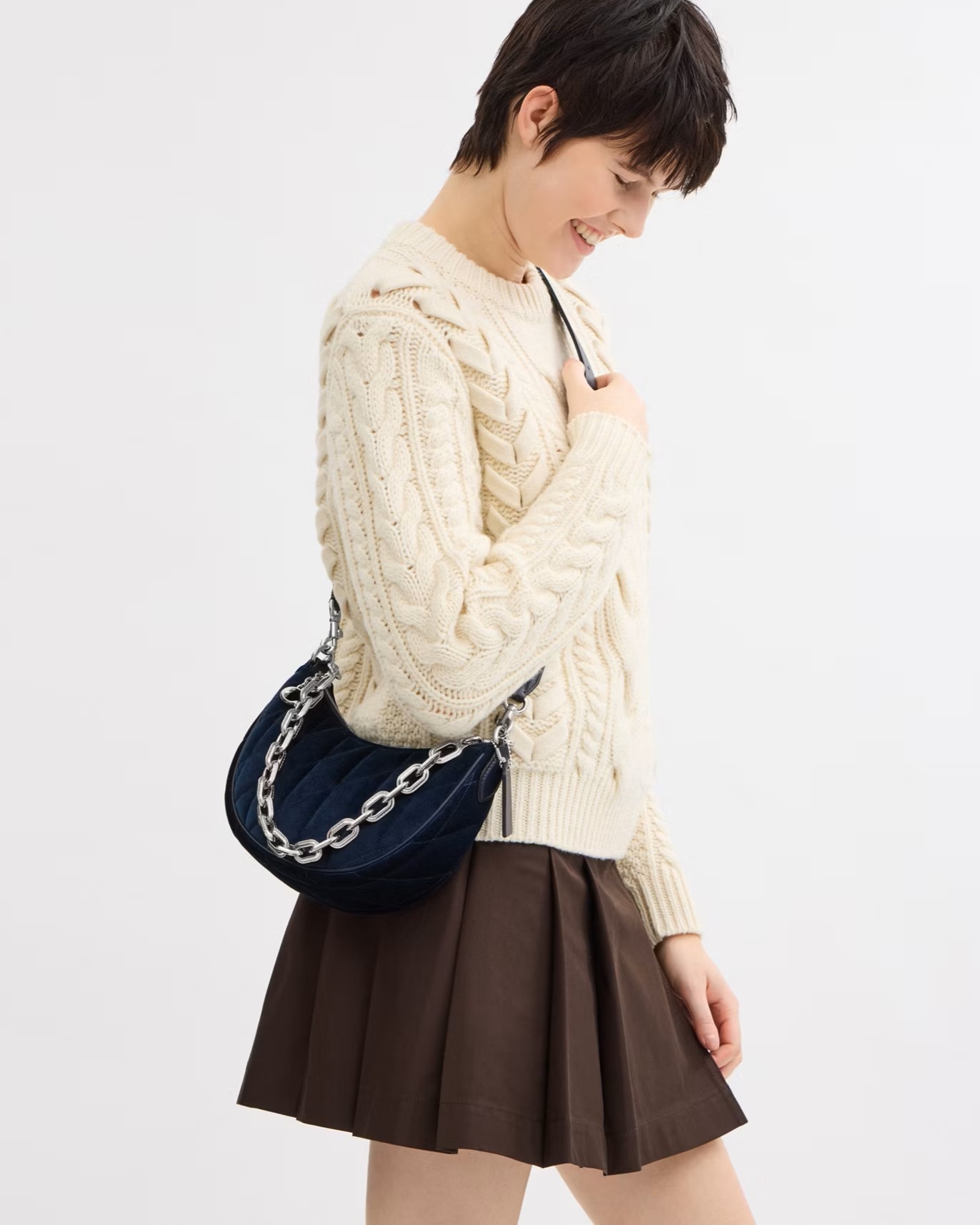 Túi đeo chéo Coach Mira Shoulder Bag With Quilting Blue CW611 3