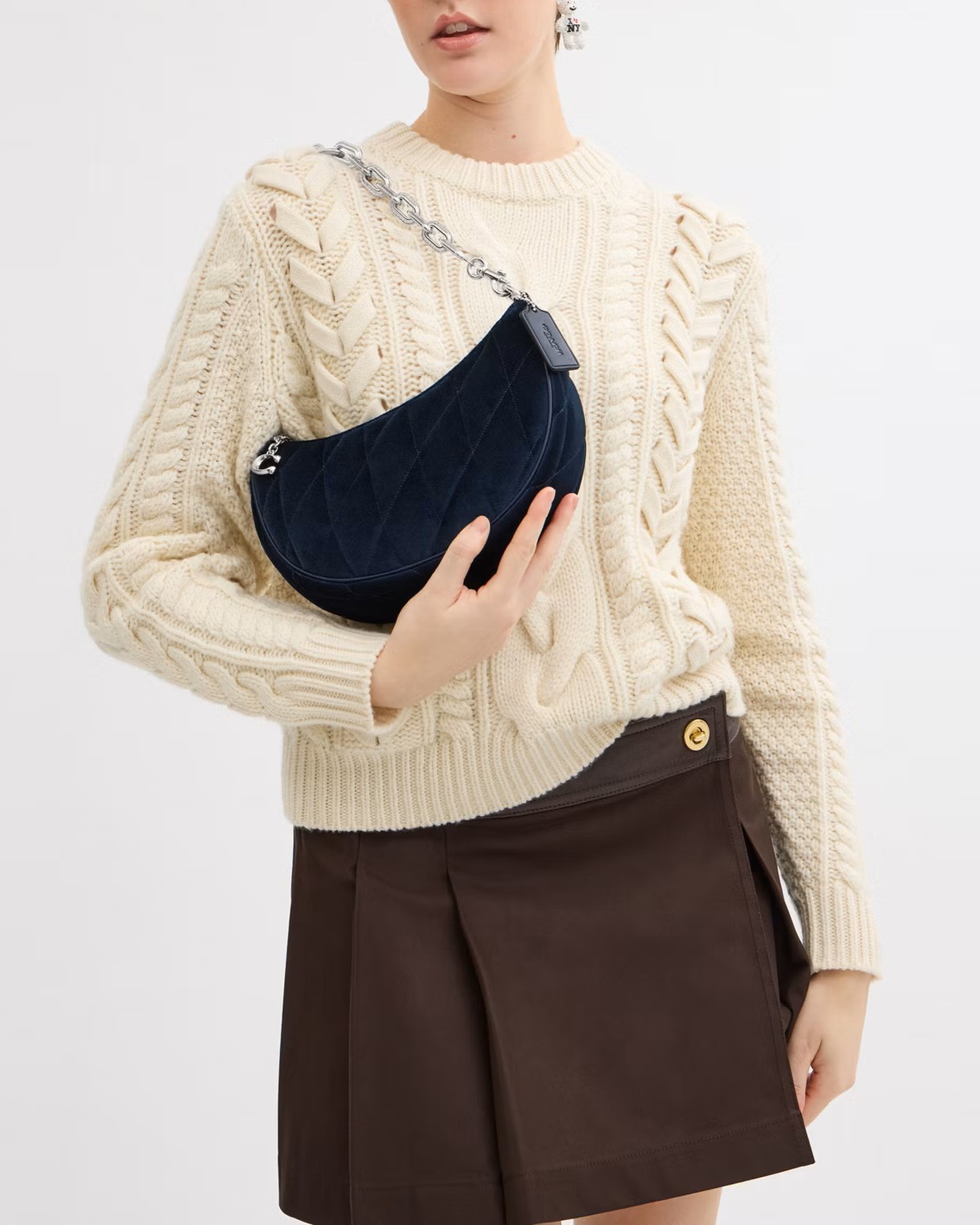 Túi đeo chéo Coach Mira Shoulder Bag With Quilting Blue CW611 5