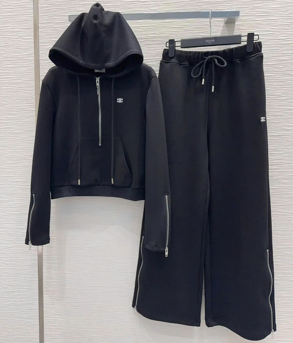 Combo áo quần dài xám đen Celine 2